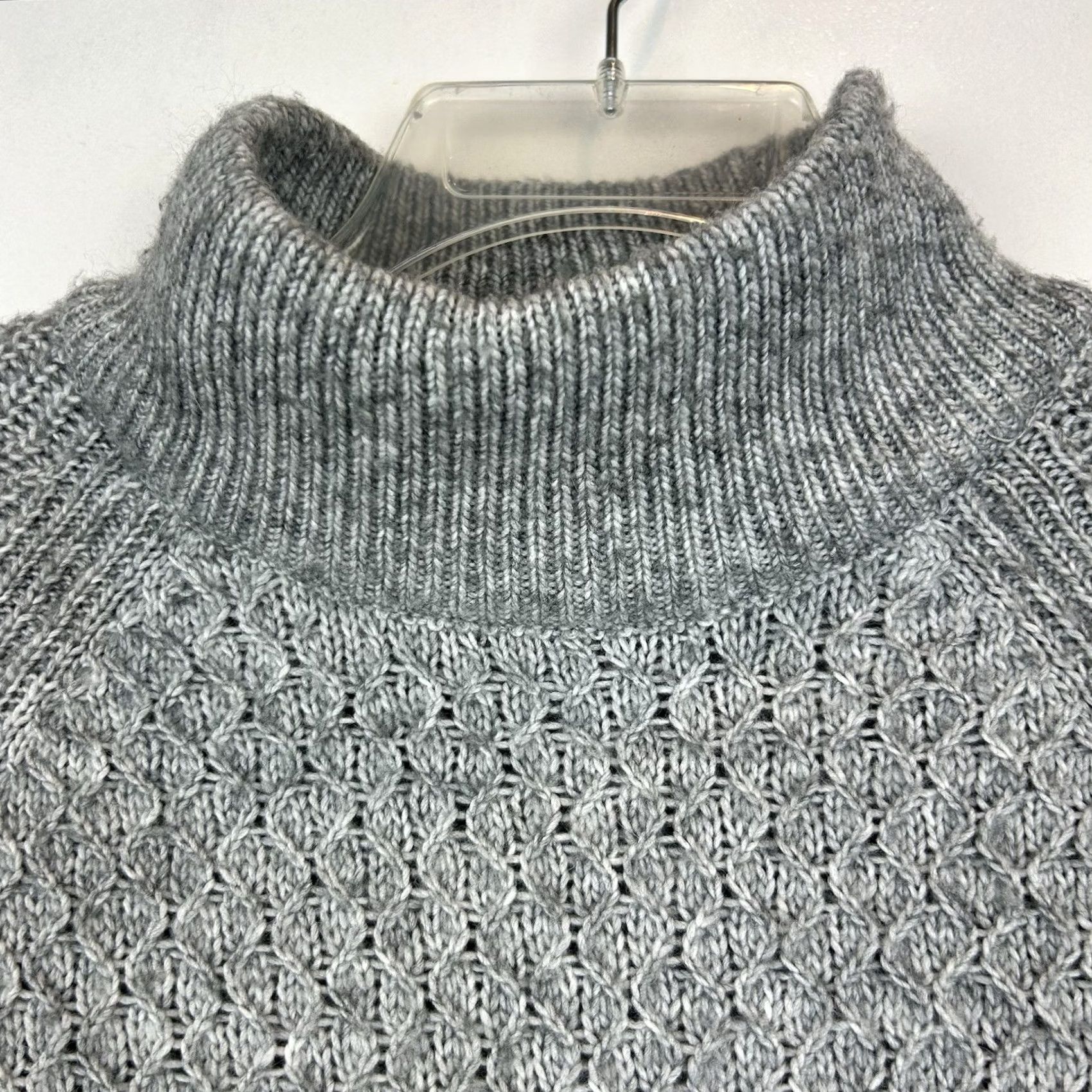 Talbots Talbots Sweater Womens XS Gray Mock Neck Pullover Minimalist Old Money Size XS / US 0-2 / IT 36-38 - 2 Thumbnail