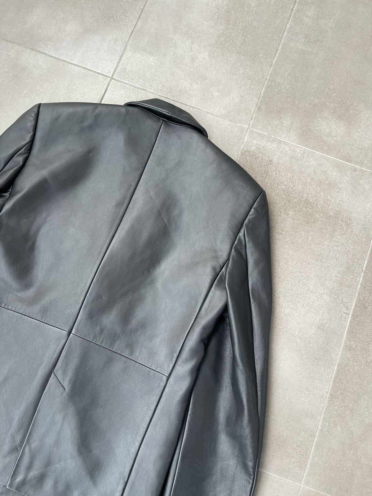 Han Kjobenhavn !DS! FW22 Han Kjobenhavn Black Leather Blazer Jacket Size US M / EU 48-50 / 2 - 18 Thumbnail