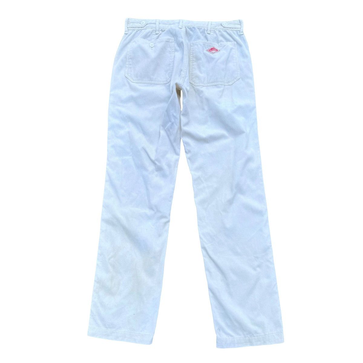 Danton Vintage Danton White Corduroy Fatigue Pants Size US 29 - 1 Thumbnail