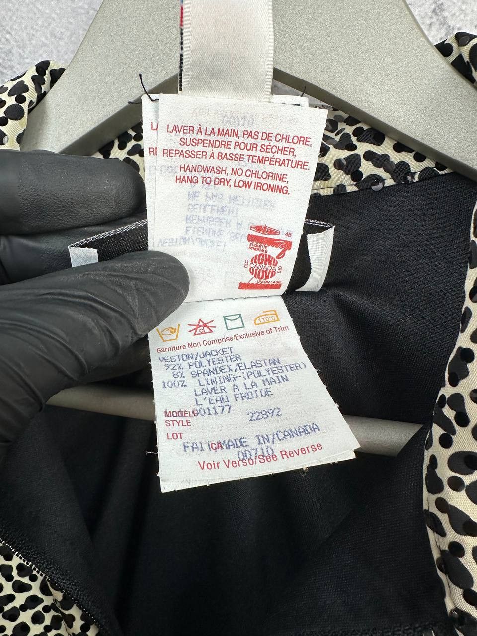 Joseph Ribkoff Joseph Ribkoff Leopard Sequin Full Zip Jacket Ribkoff Trends Size L / US 10 / IT 46 - 12 Thumbnail
