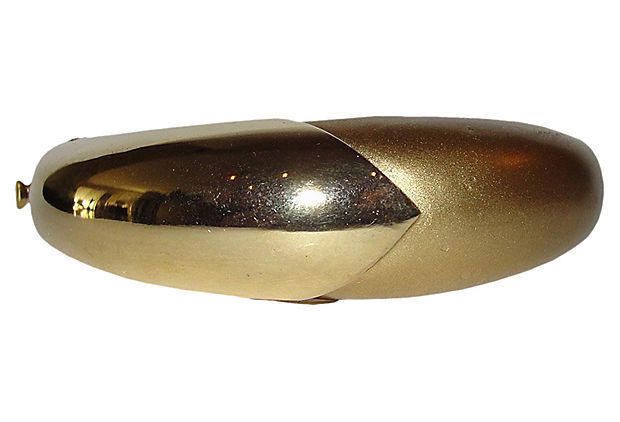 Lanvin Lanvin Goldtone Retro Bangle Bracelet Size ONE SIZE - 1 Thumbnail