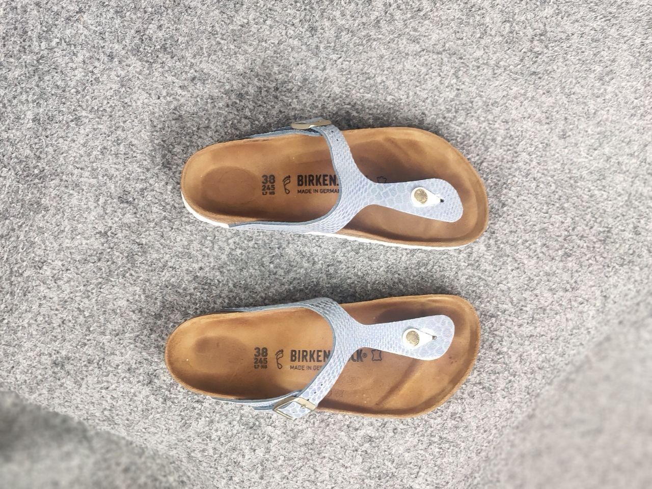 Birkenstock Birkenstock gizeh bf shiny snake Orthopedic slippers sandals Size US 8 / IT 38 - 3 Thumbnail