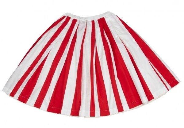 Other Comme des Garcons size S Red retro stripe overskirt Size 23" - 2 Thumbnail