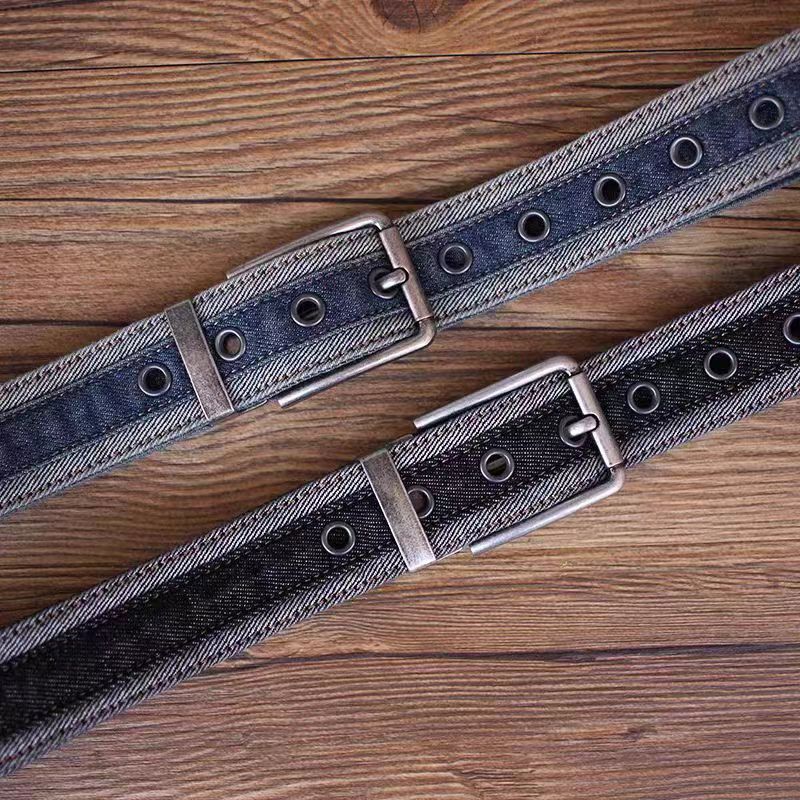 Japanese Brand × Vintage Street Vintage Patchwork Denim Belt 47 in. Size ONE SIZE - 4 Thumbnail