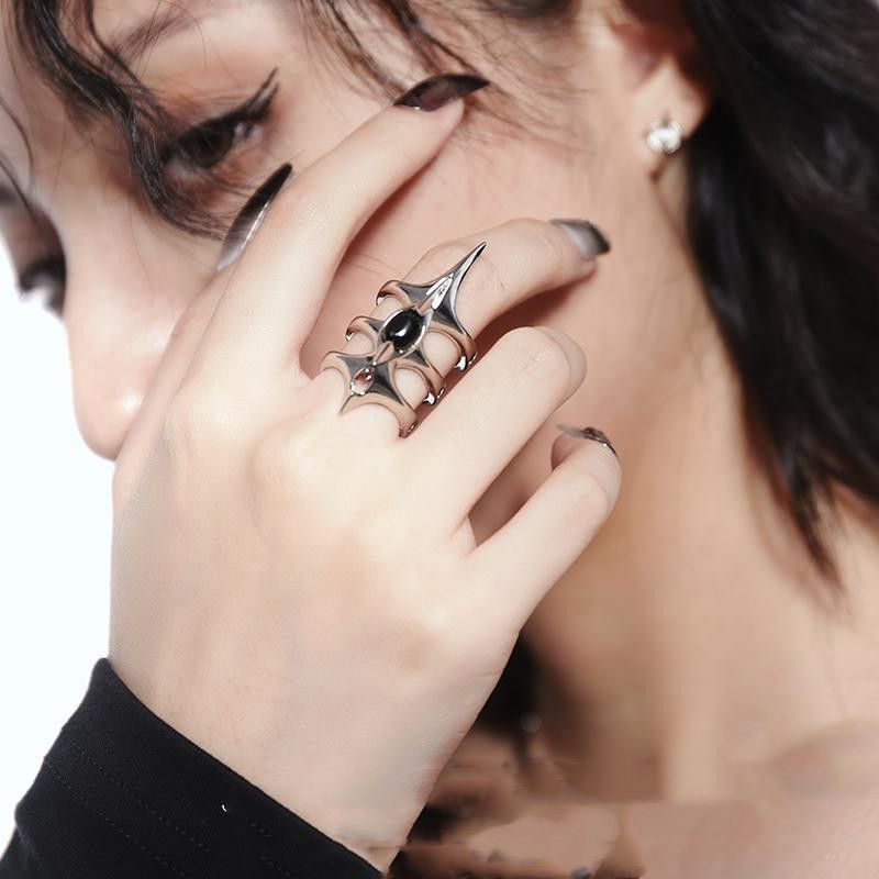 Jewelry Modern Jewelry Rings Open Size Chrome Ring (Size 7-13) Size ONE SIZE - 5 Thumbnail
