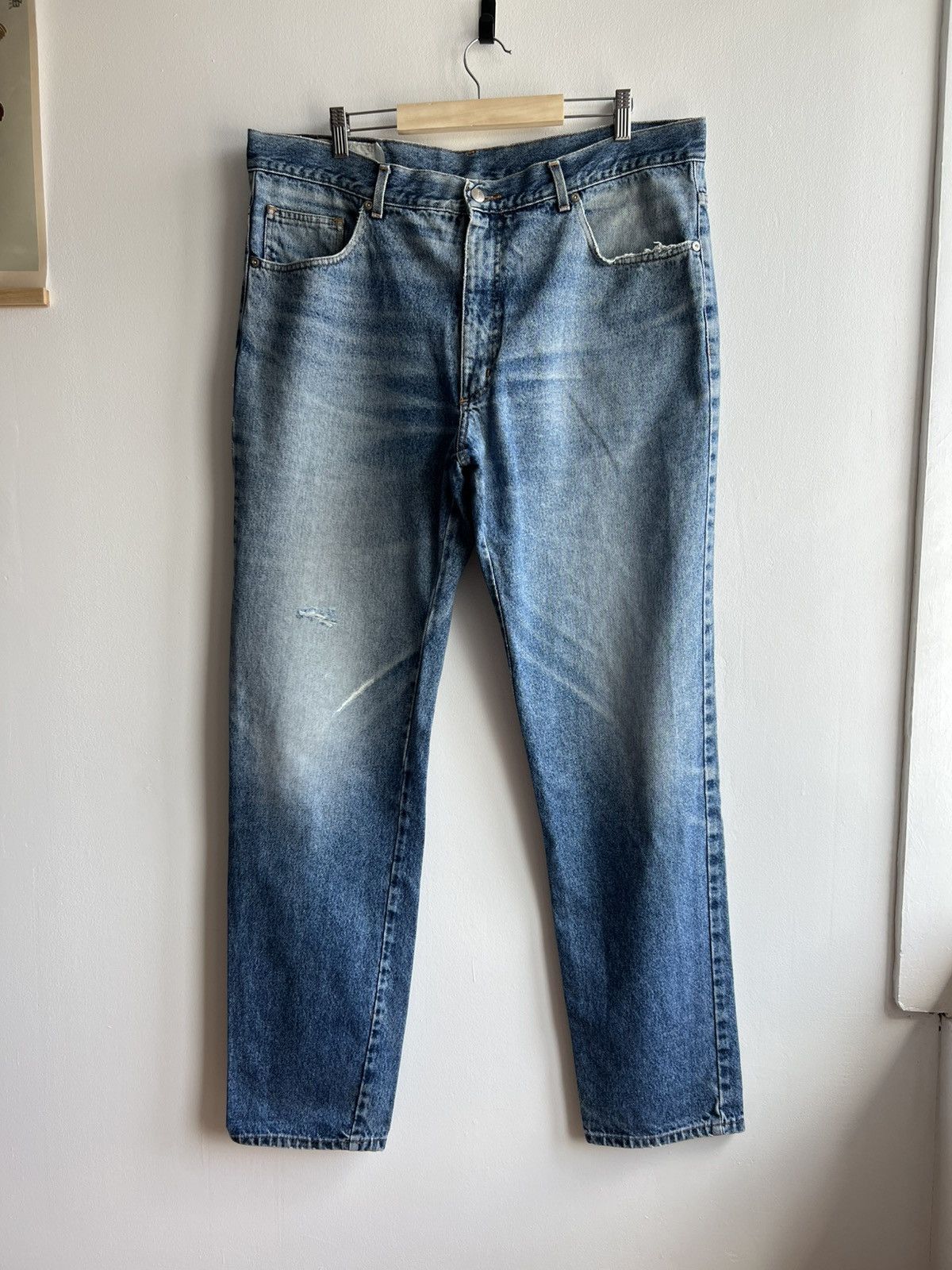 Yves Saint Laurent Vintage Yves Saint Laurent YSL Mens Blue Denim Jeans Pants Size US 39 - 2 Thumbnail