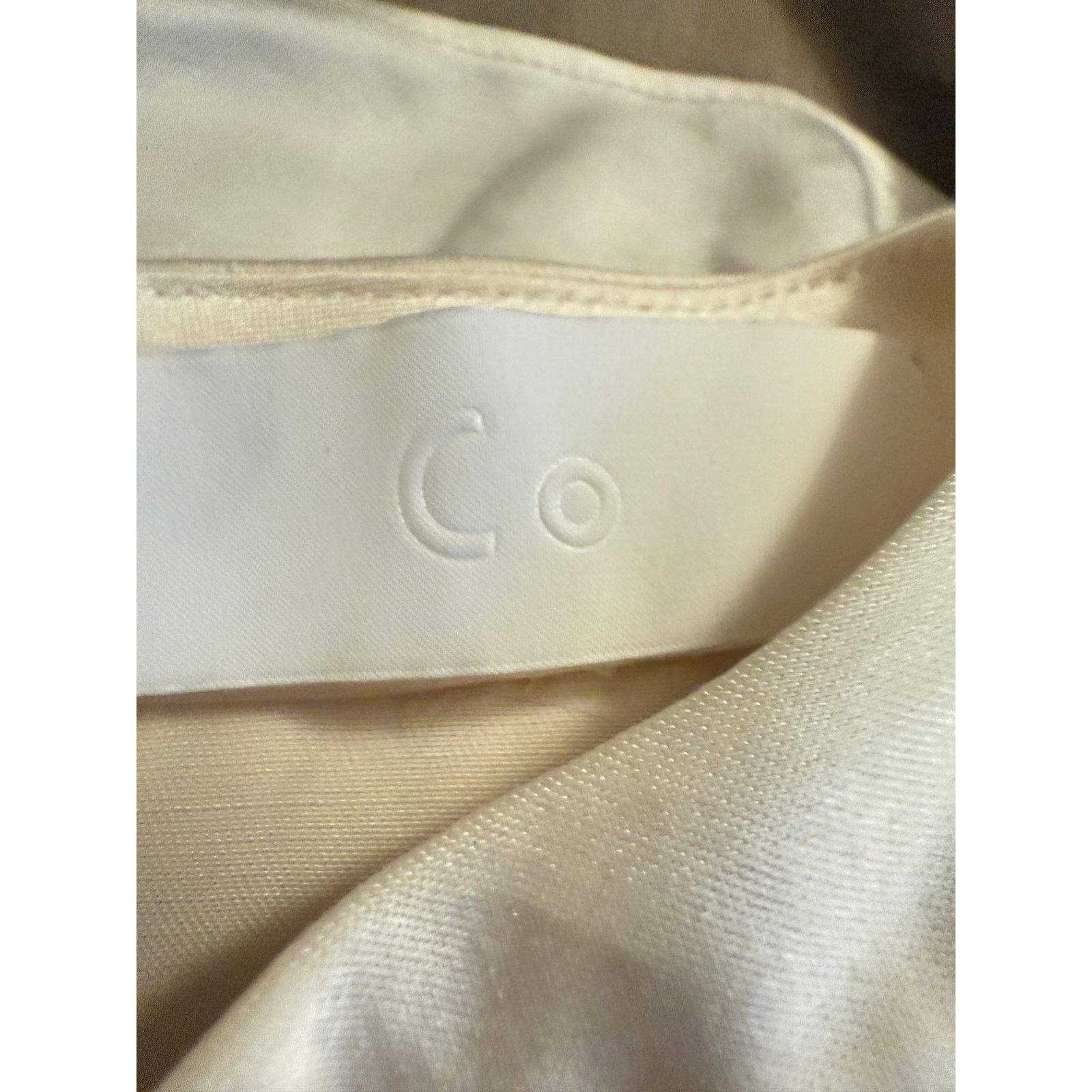 CO CO-Collection Satin Charmeuse Ruffle Collar Blouse size 4 Size S / US 4 / IT 40 - 3 Thumbnail