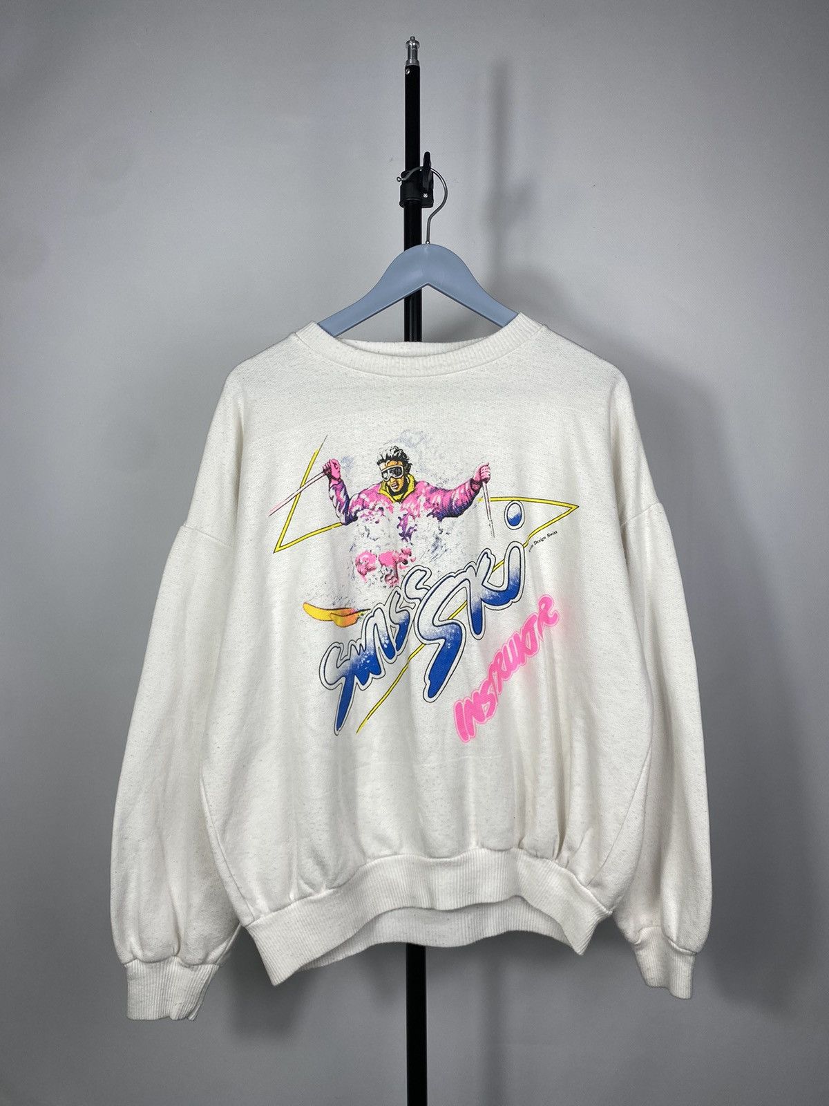 Vintage Vintage 80s Logo Y2K Swiss SKI Instructor Sweatshirt Size US M / EU 48-50 / 2 - 1 Thumbnail