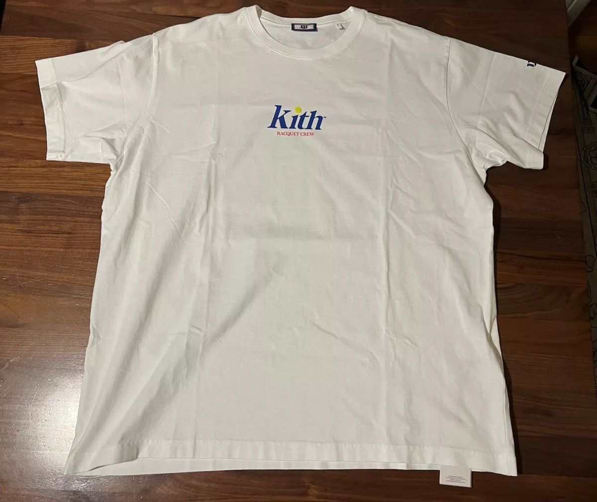 Kith × Wilson Kith for Wilson Racquet Crew Logo Vintage Tee White T-Shirt Size US XXL / EU 58 / 5 - 4 Thumbnail