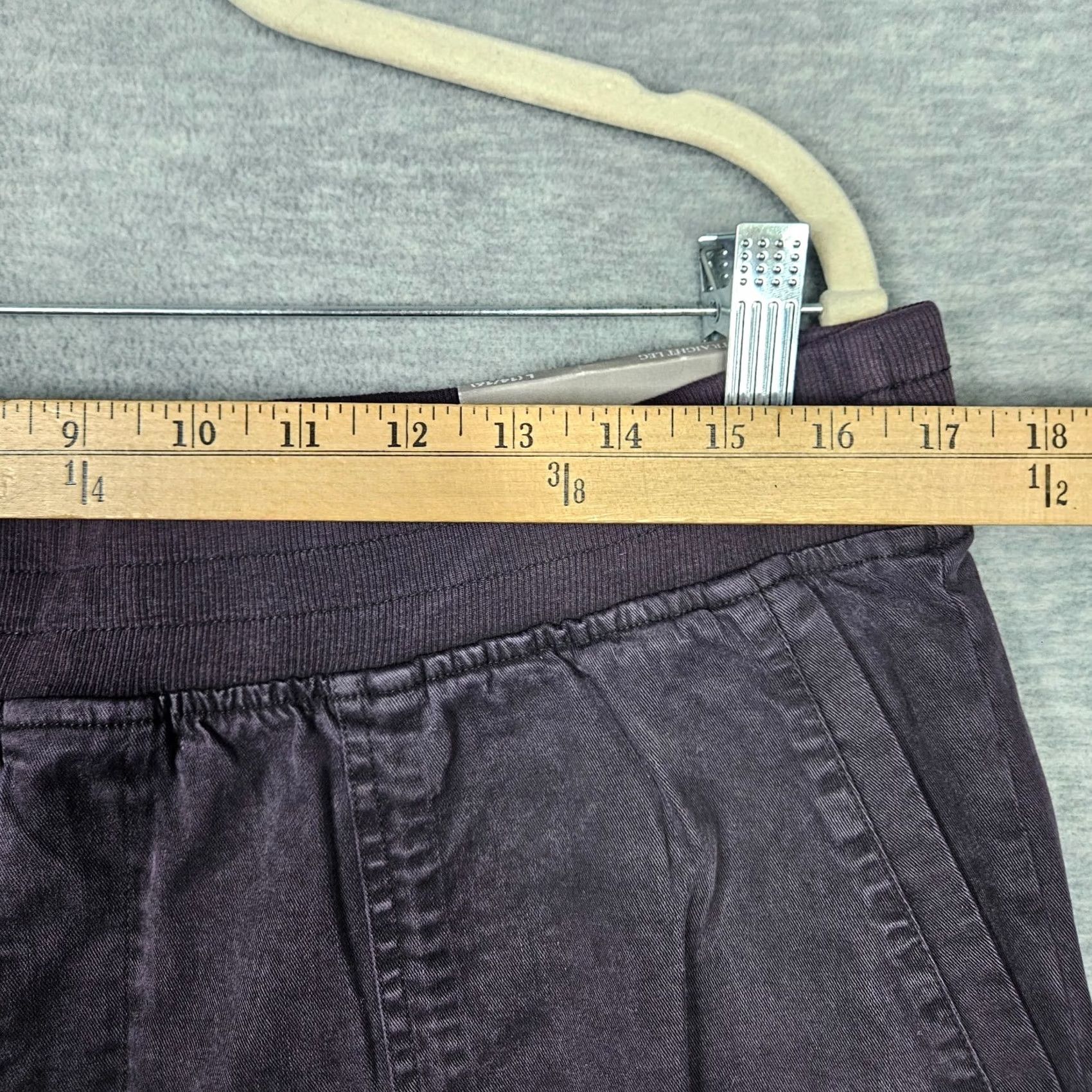 Soft Surroundings Soft Surroundings Pants Women's L Straight Leg Purple Casual Easy Care Machine Washable Size L Regular Rise High Front Flat Front Button Pull On Size 36" / US 14 / IT 50 - 3 Thumbnail