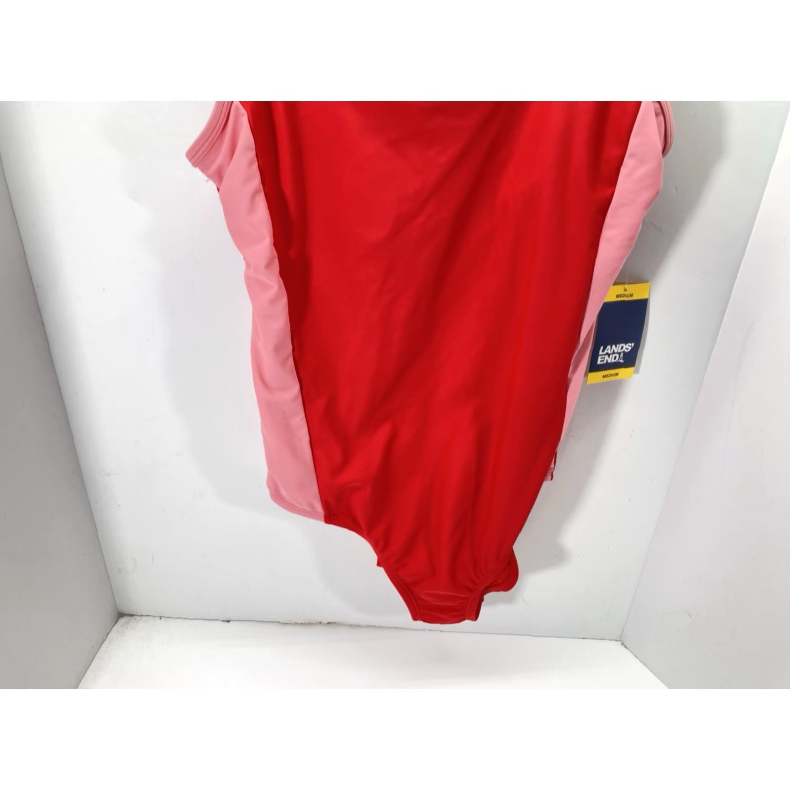 Lands' End Lands' End One Piece Swim Suit Bathing Suit Women M Red Pink Stripe NWT Size M / US 6-8 / IT 42-44 - 3 Thumbnail