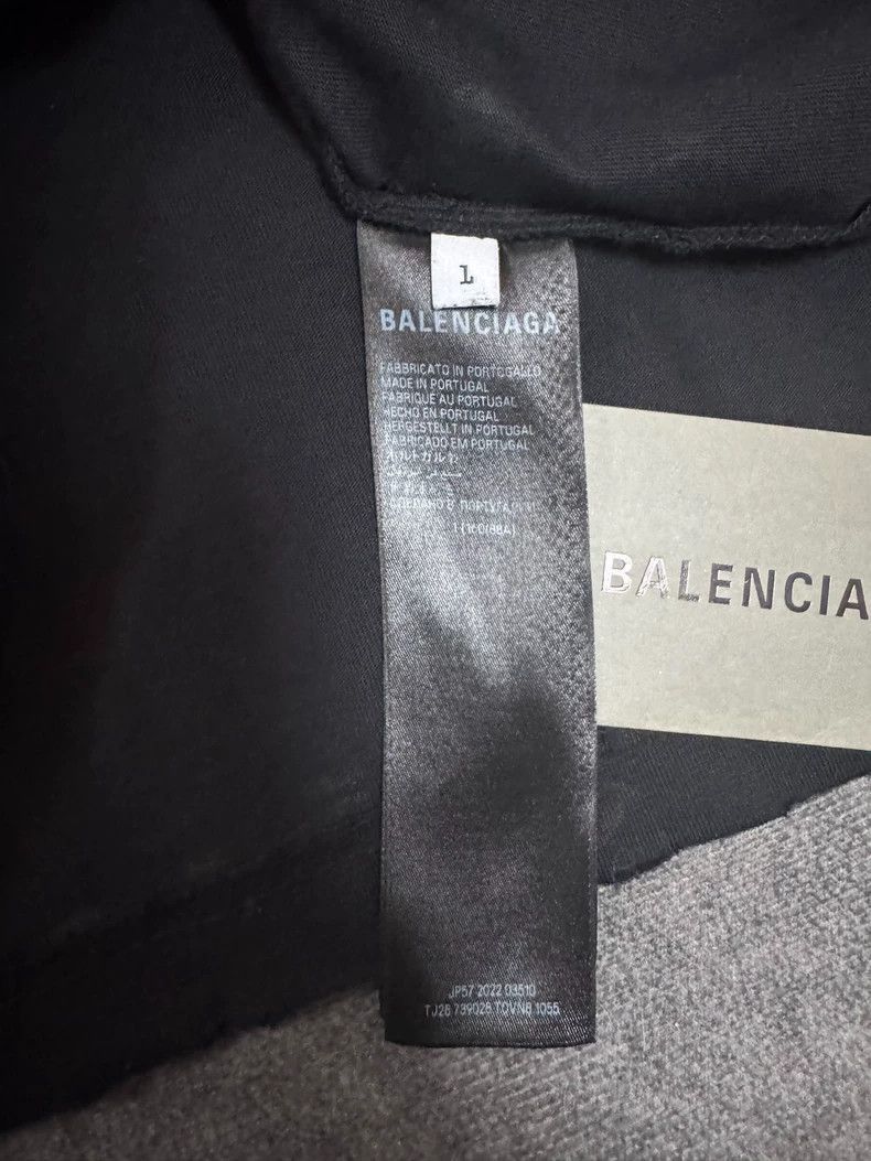 Balenciaga Balenciaga Bitcoin Black Distressed Short Sleeve Shirt-2505 Size US M / EU 48-50 / 2 - 4 Thumbnail
