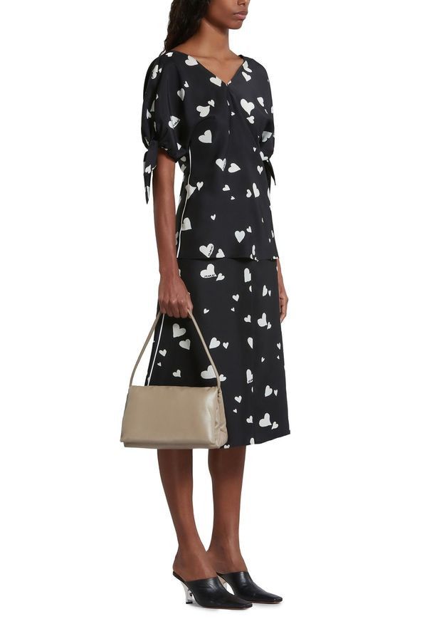 Marni o1w1db10824 Midi Skirt in Black Size 27" / US 4 / IT 40 - 3 Thumbnail