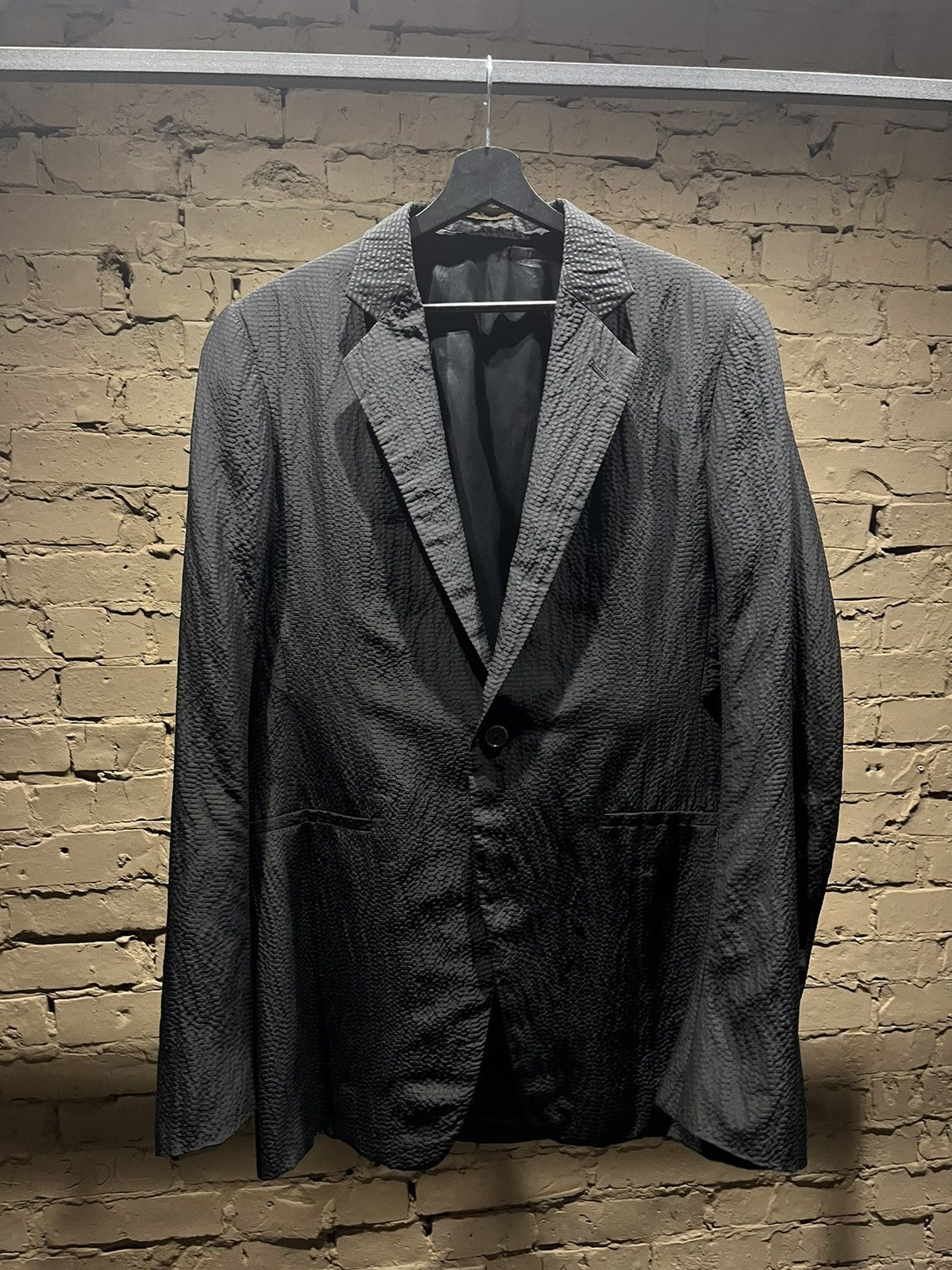 image of Rick Owens Blazer in Black, Men's (Size 54L)