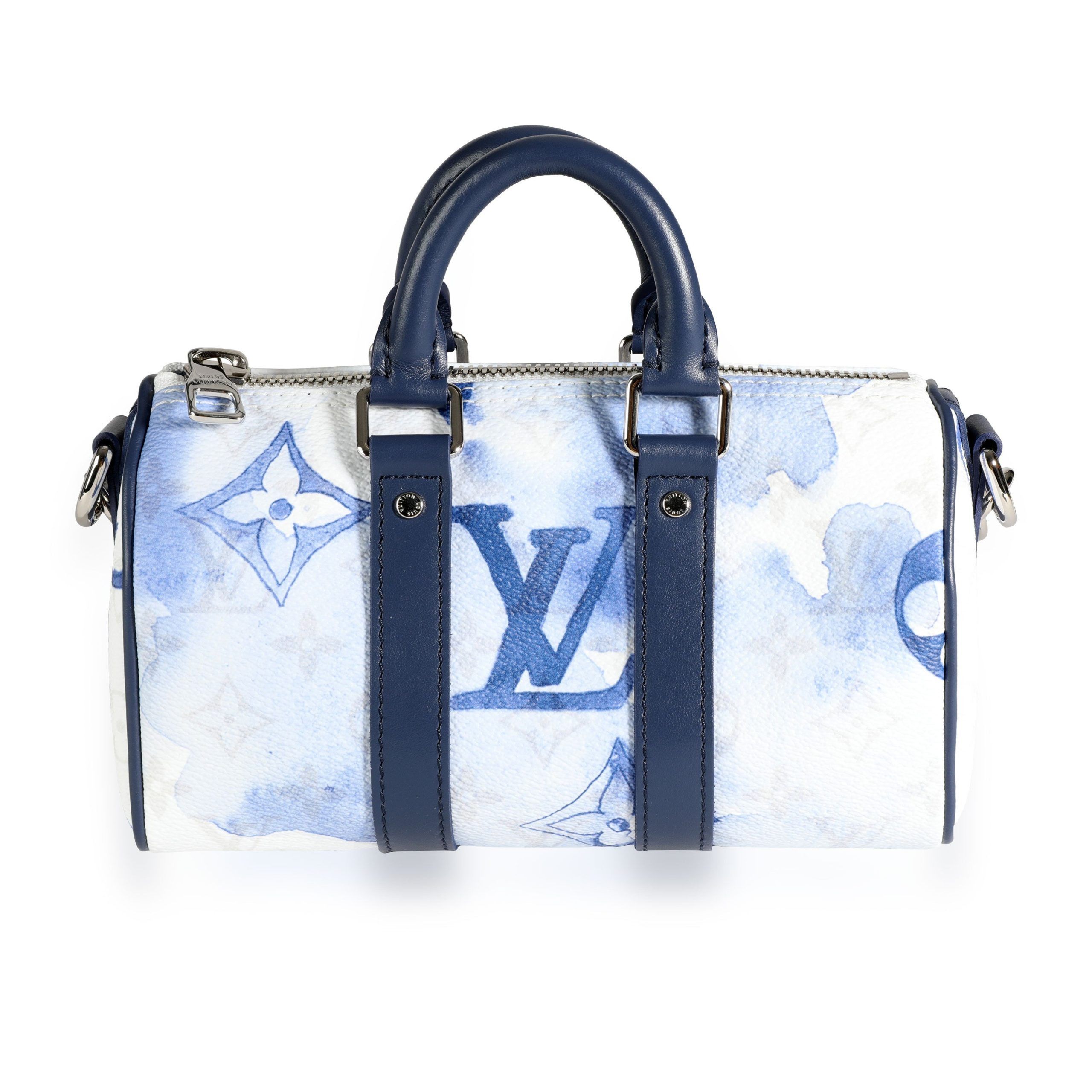 image of Louis Vuitton Monogram Watercolor Keepall Xs in Blue, Women's