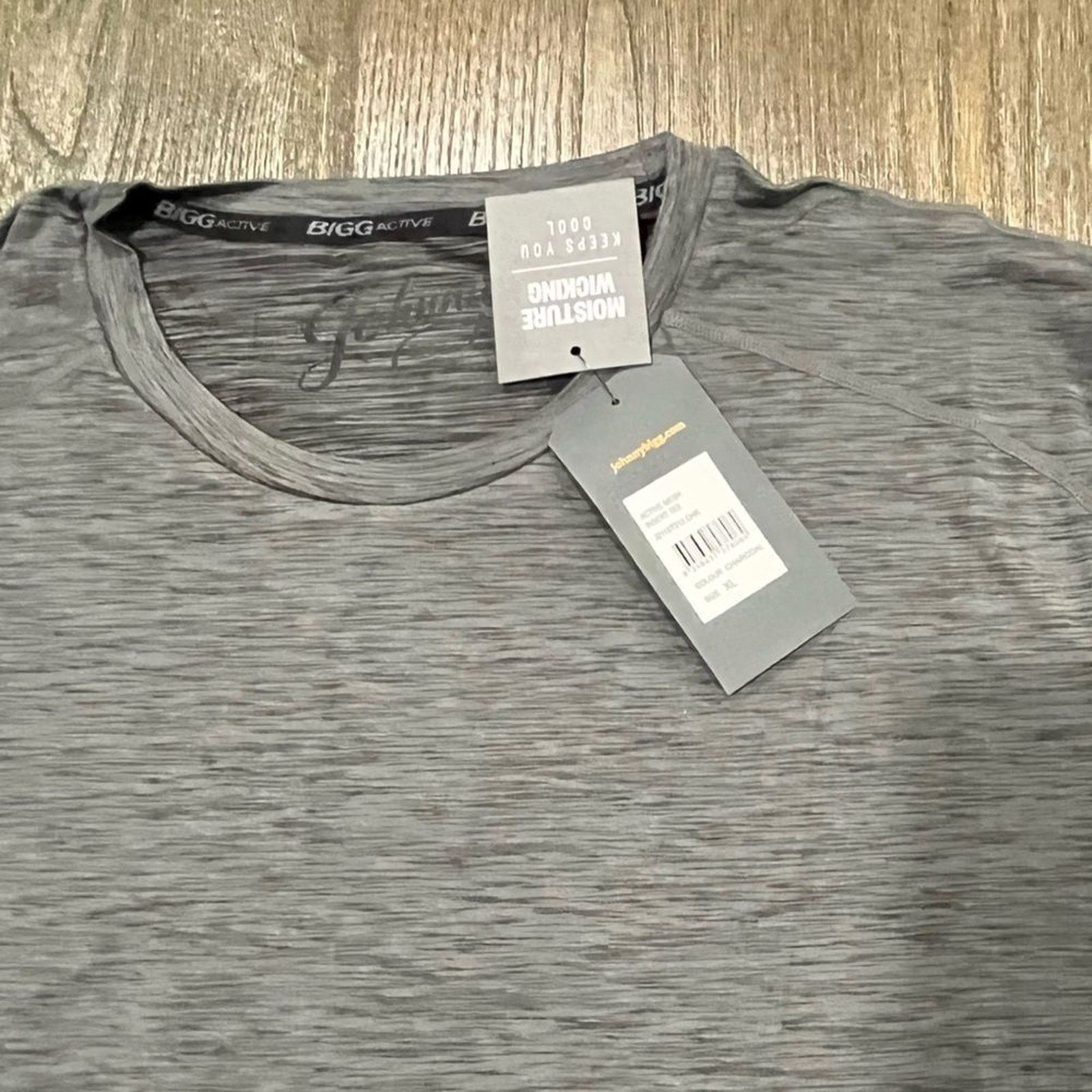 Vintage NWT Johnny Bigg Active Mesh Insert Tee Charcoal Size XL Size US XL / EU 56 / 4 - 4 Thumbnail