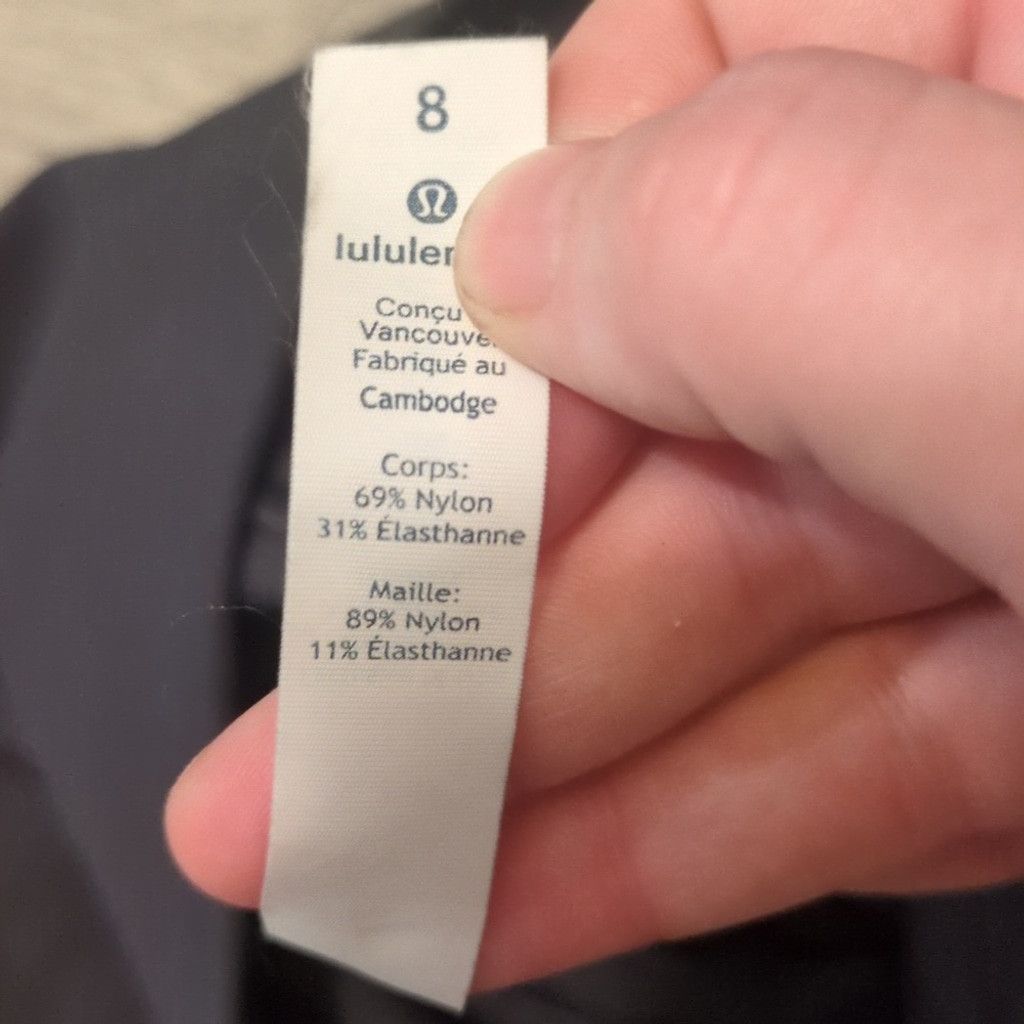 Lululemon Lululemon deep coal train time 7/8 25" leggings size 8 Size 30" / US 8 / IT 44 - 5 Thumbnail