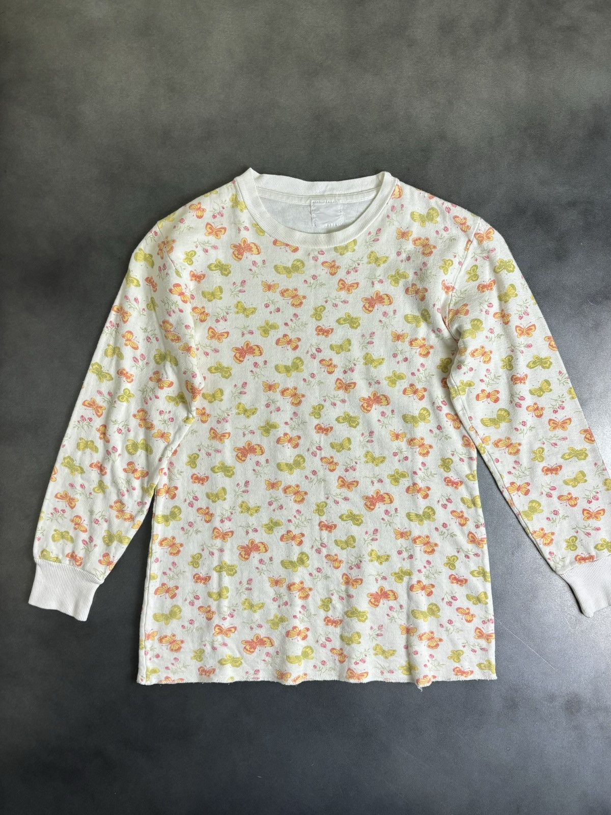 JCPenney × Sears × Vintage 1970s Butterfly Print Thermal Vintage Duofold Undershirt USA Size XS / US 0-2 / IT 36-38 - 15 Thumbnail