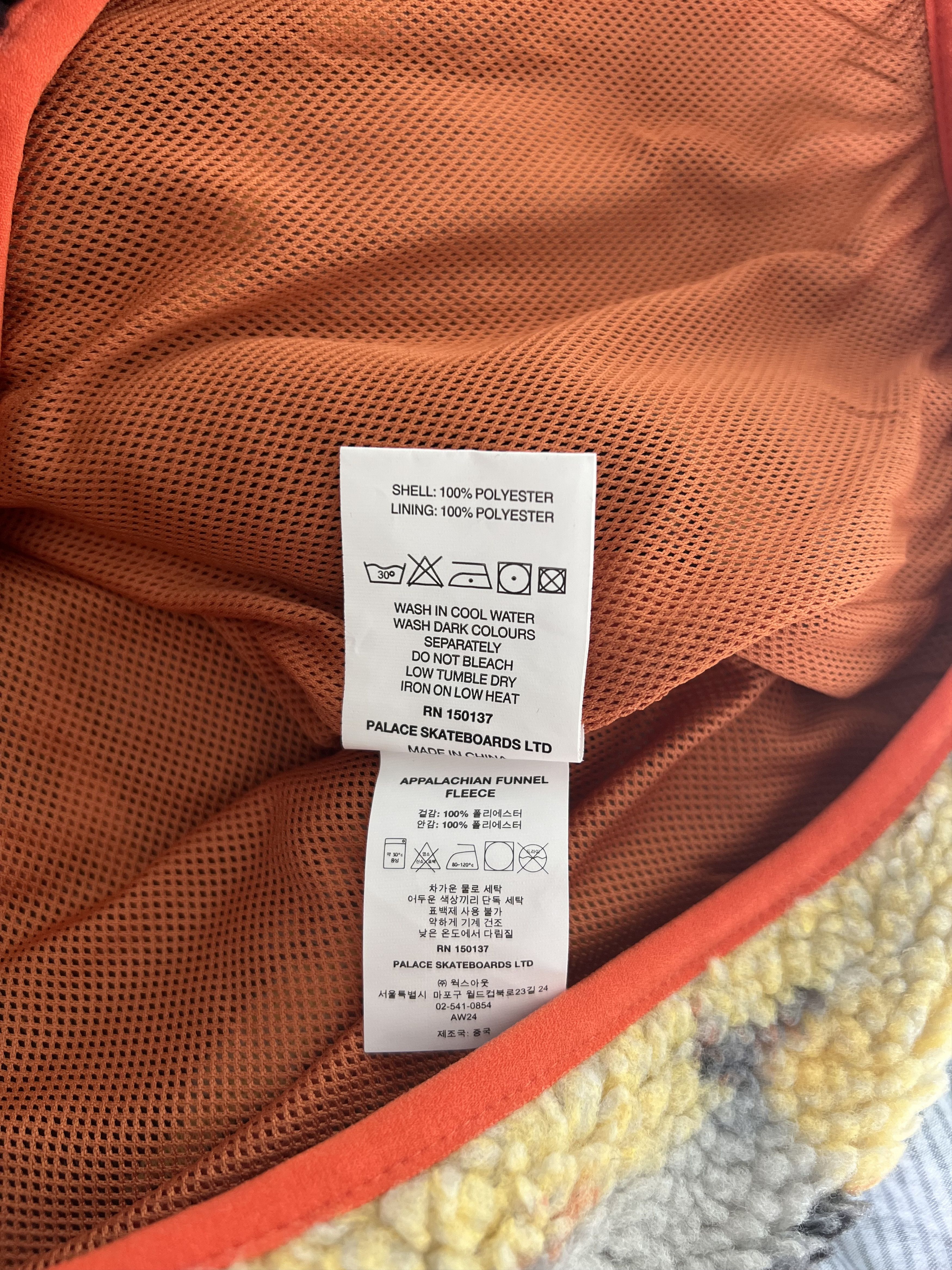Palace Palace Appalachia Funnel Neck Fleece Jacket in Orange Size US L / EU 52-54 / 3 - 11 Thumbnail