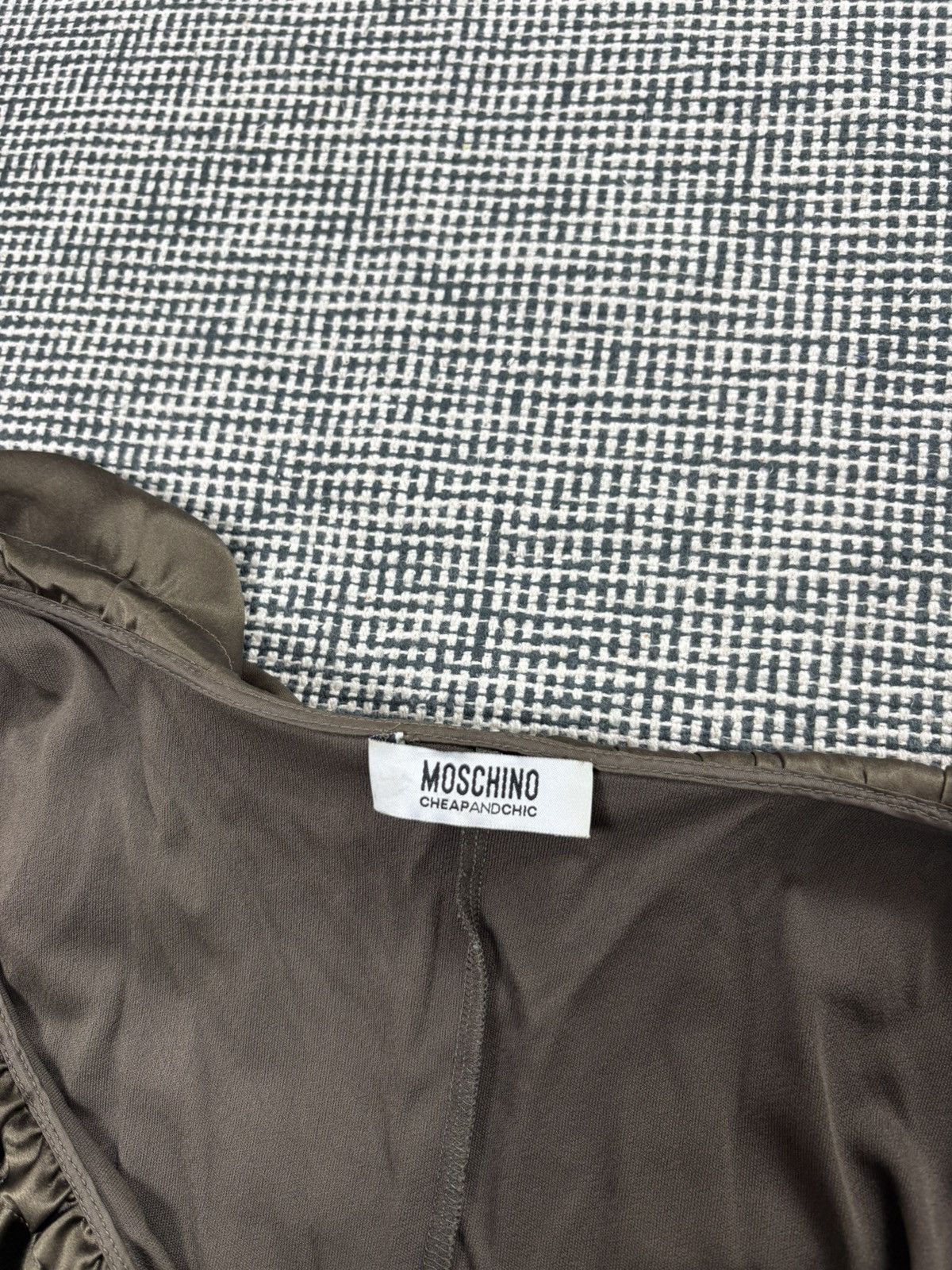 Moschino Moschino vintage dress mid length rayon brown casual evening Size L / US 10 / IT 46 - 3 Thumbnail