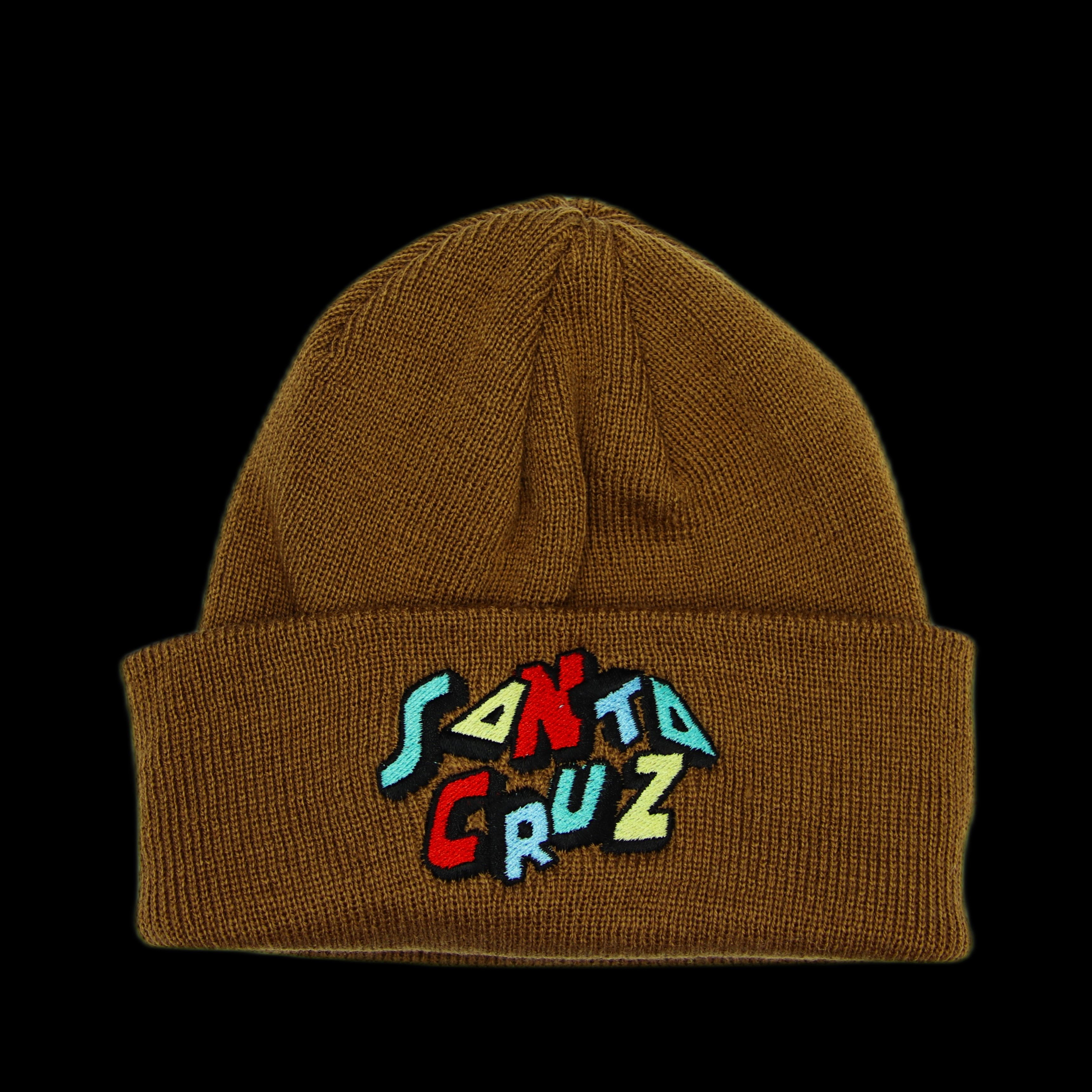Santa Cruz Skateboards Santa Cruz Cartoon Logo Beanie Brown Size ONE SIZE - 1 Thumbnail