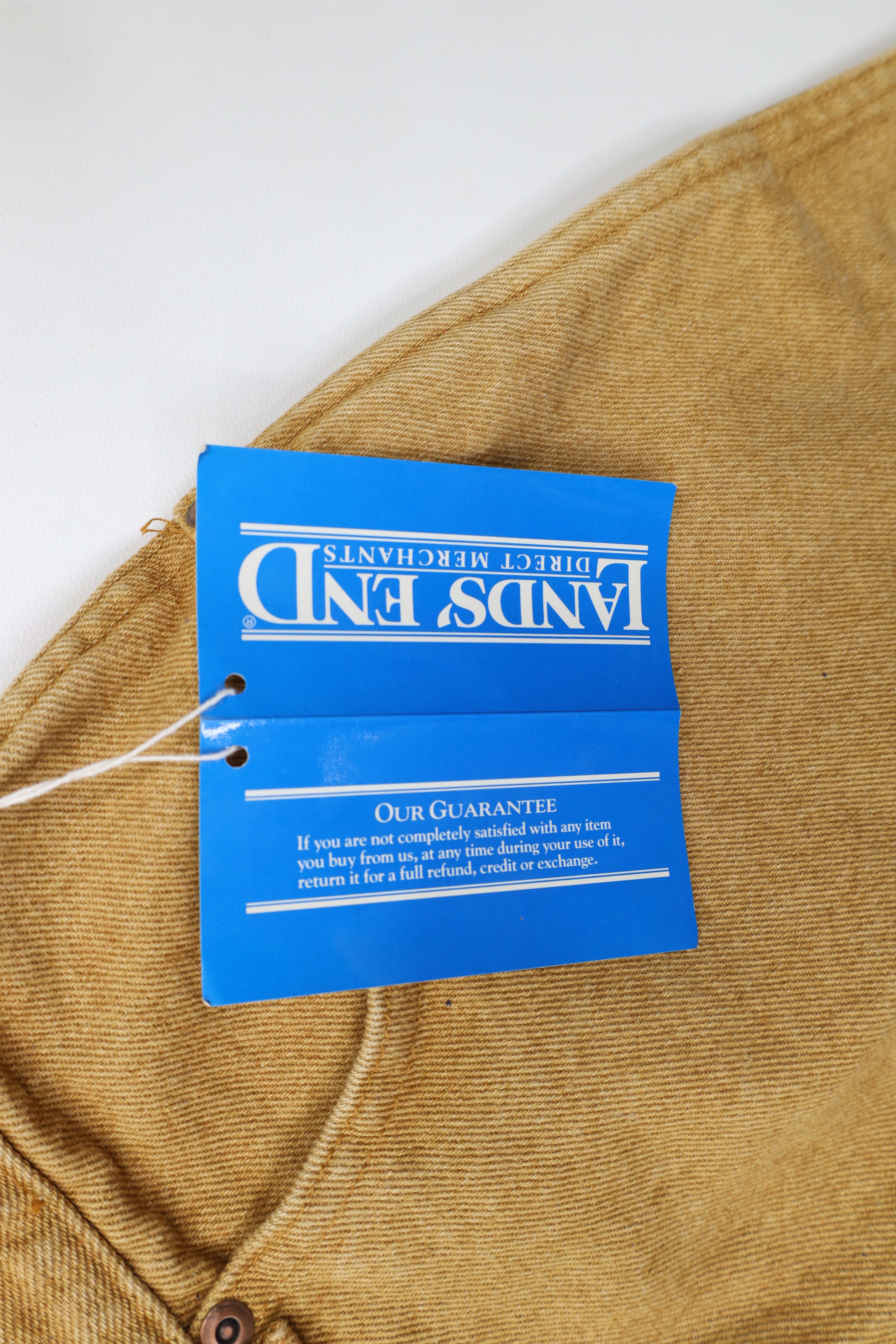 Lands' End × Vintage Deadstock Vintage 90s Lands End High Waist Denim Jeans USA Size 38" / US 16 / IT 52 - 6 Thumbnail
