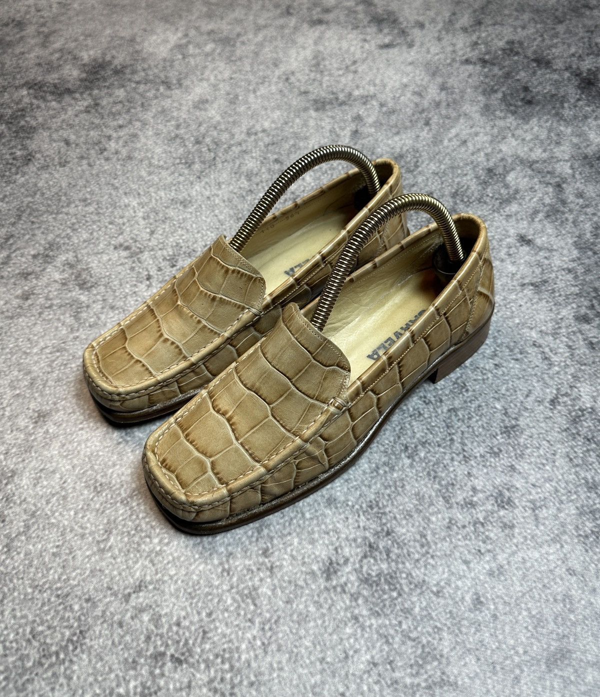 Vintage Y2K Vintage Leather Snakeskin Shoes Streetwear Rare USA 36,5 Size US 6.5 / IT 36.5 - 1 Thumbnail