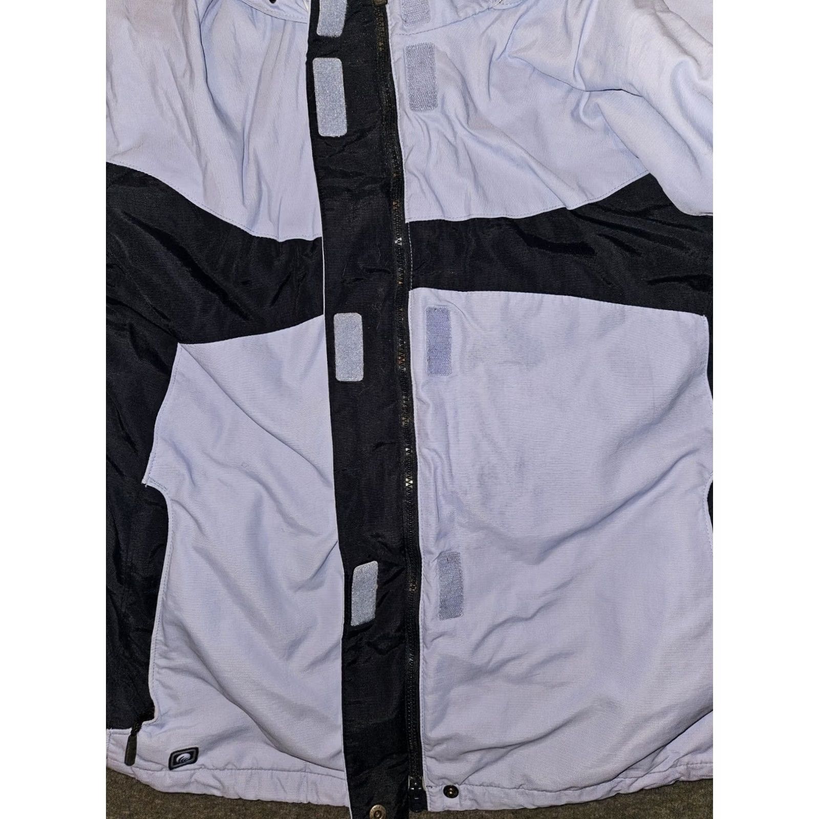 Vintage Columbia Convert Jacket Womens XL Blue Board Nylon Full Zip Hooded Wool? Size XL / US 12-14 / IT 48-50 - 5 Thumbnail