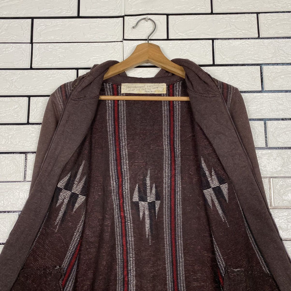 Japanese Brand 📌Herritage Stone Navajo Chimayo Zipper Hoodie Native Design Size US M / EU 48-50 / 2 - 16 Thumbnail