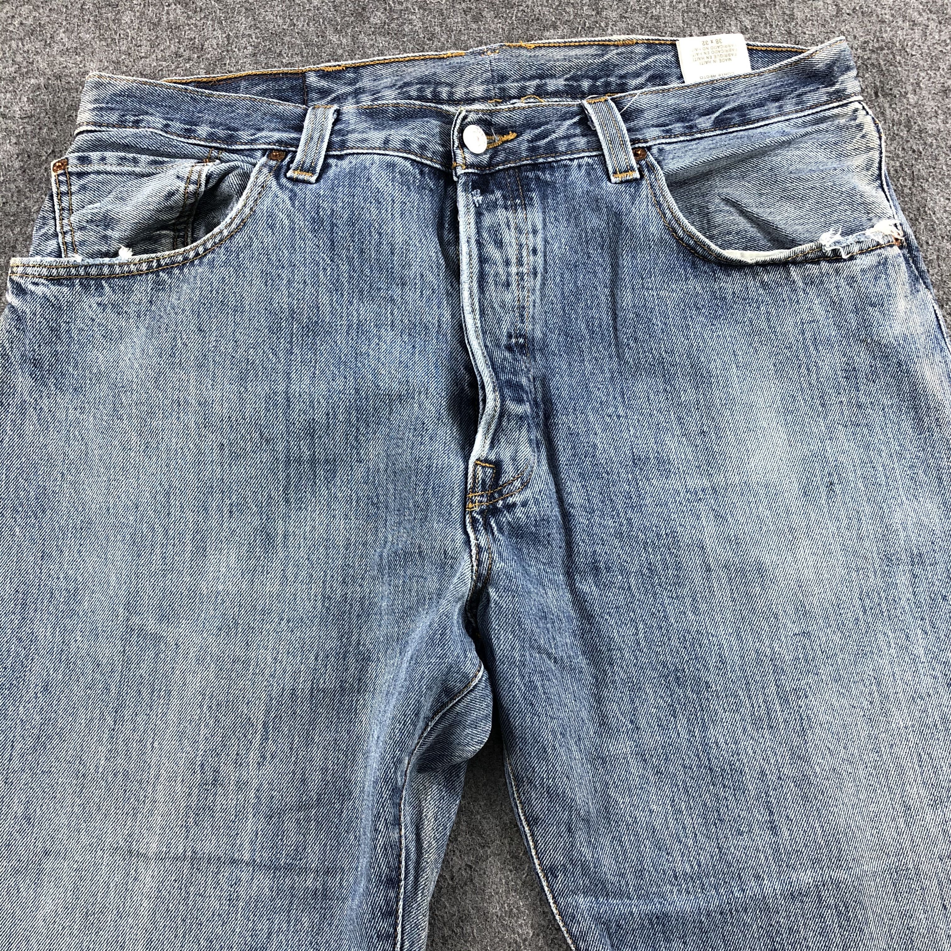 Levi's Vintage Blue Wash Levis 501 Jeans-J1521 Size US 35 - 3 Thumbnail