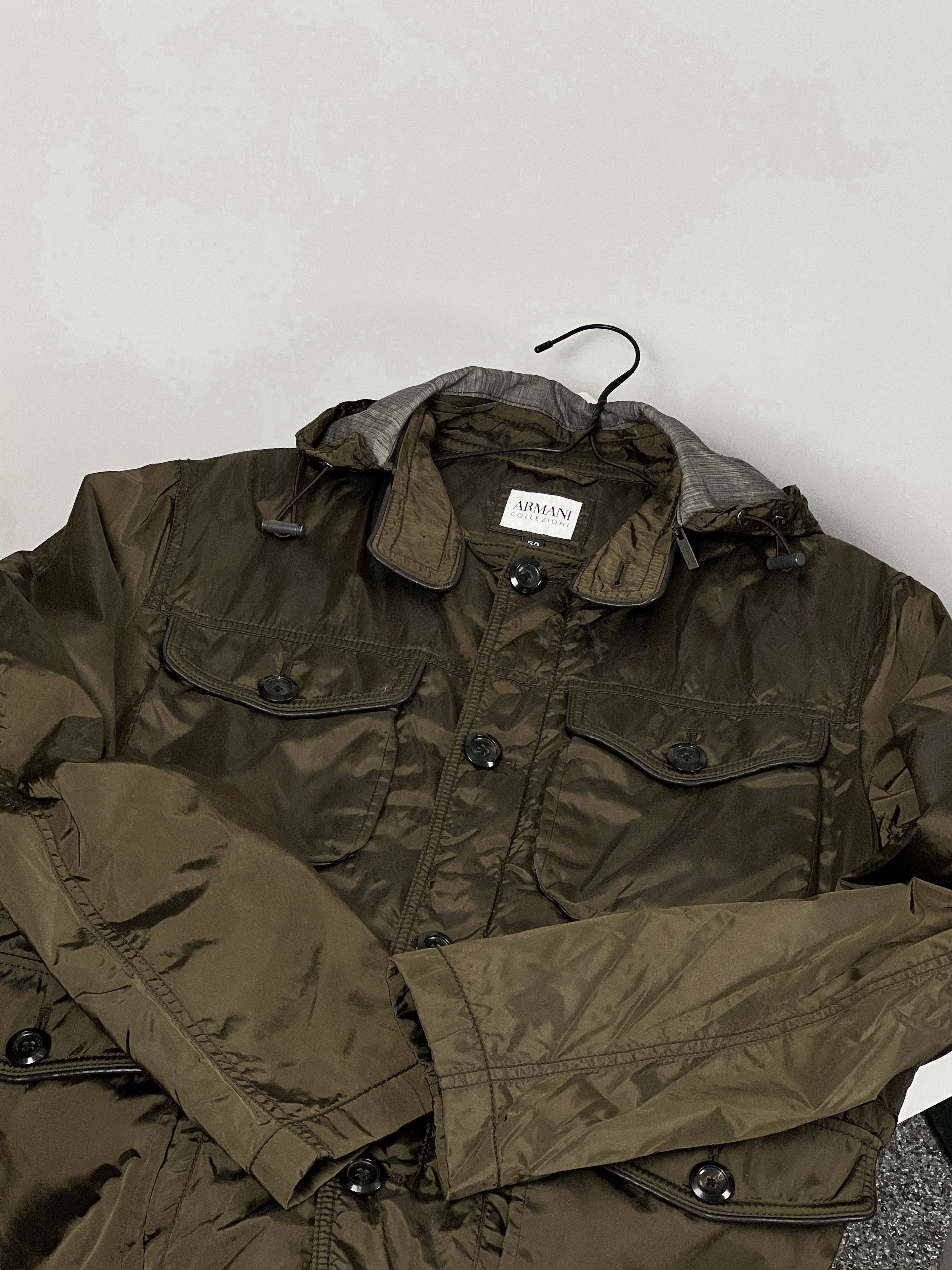Armani Collezioni Armani Collezion Men`s Light Nylon Jacket Size US M / EU 48-50 / 2 - 2 Thumbnail