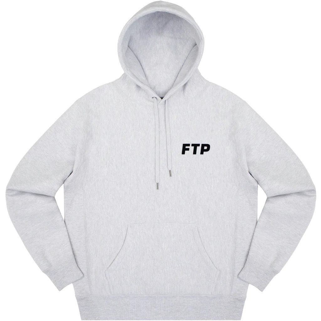 Fuck The Population FTP Flocked Logo Pullover – Size XL – Heather Gray Size US XL / EU 56 / 4 - 1 Thumbnail