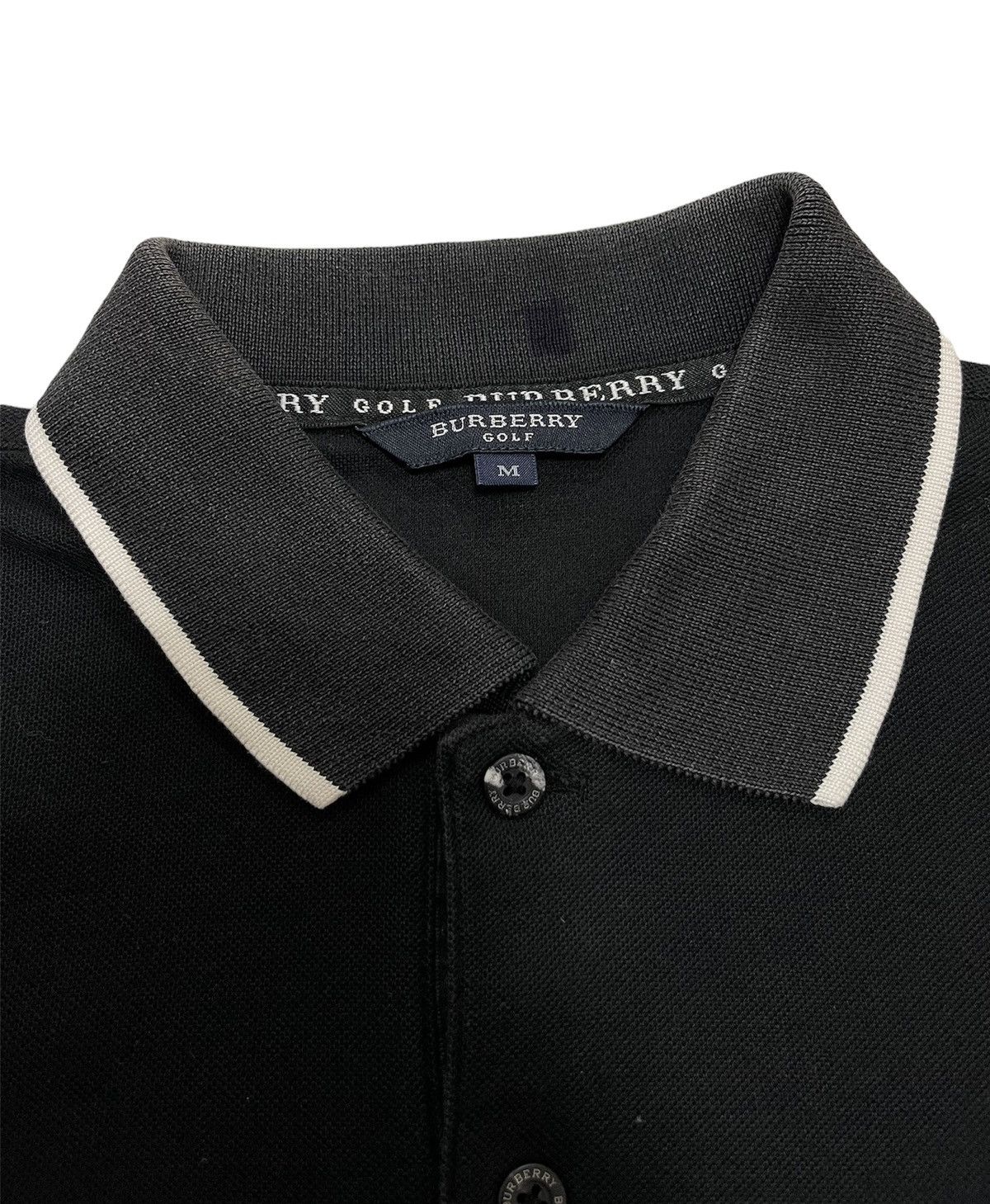 Burberry Burberry Golf Single Pocket Half Button Vintage Tee Size US S / EU 44-46 / 1 - 10 Thumbnail