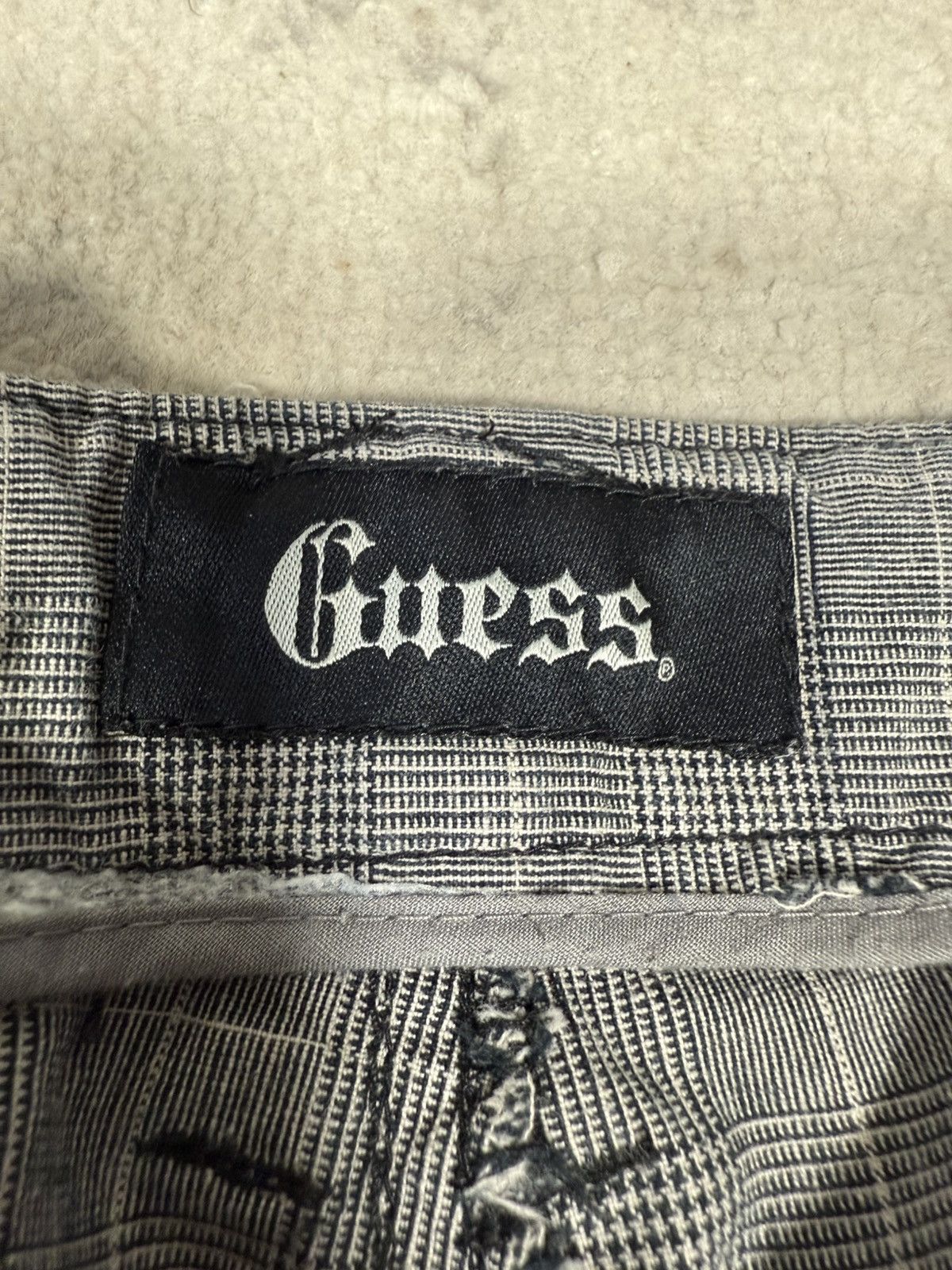 Guess Y2K Guess Checkered Shorts Size US 34 / EU 50 - 4 Thumbnail