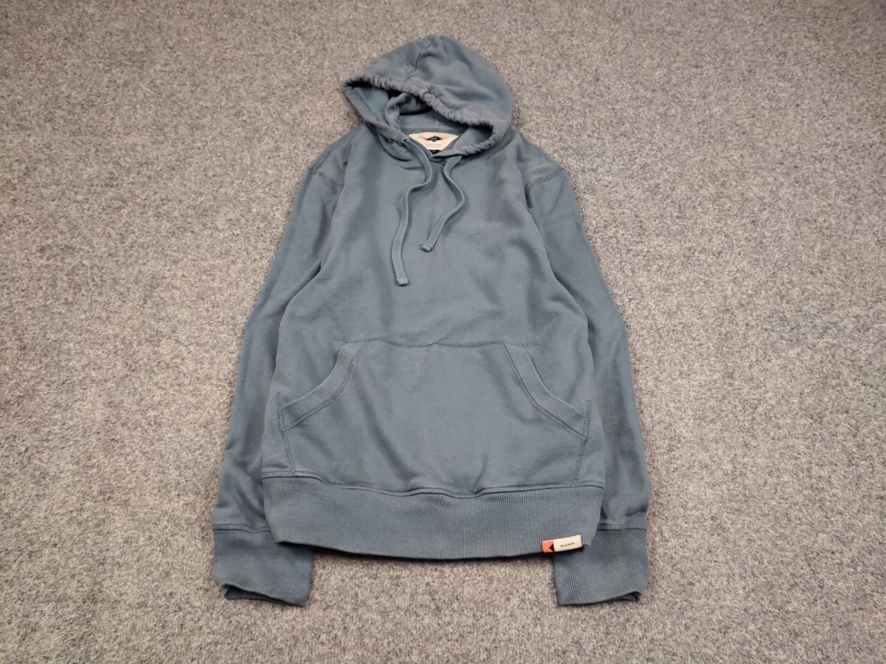 Finisterre Design Blank Light Blue Cotton Hoodie, Men's (Size M) — image 2 of 6