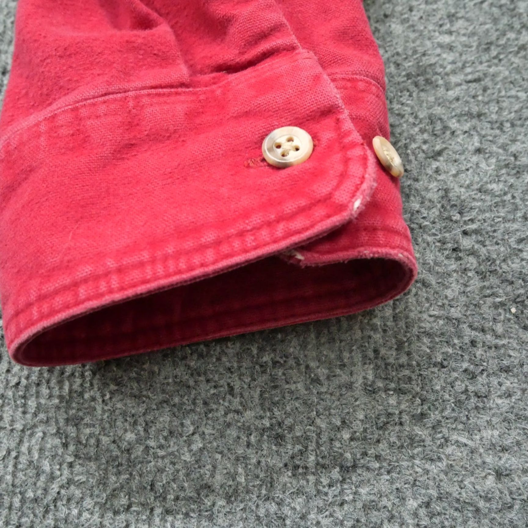 Eddie Bauer VINTAGE Eddie Bauer Shirt Mens XL Red Button Up Distressed Canvas 80s Size US XL / EU 56 / 4 - 5 Thumbnail