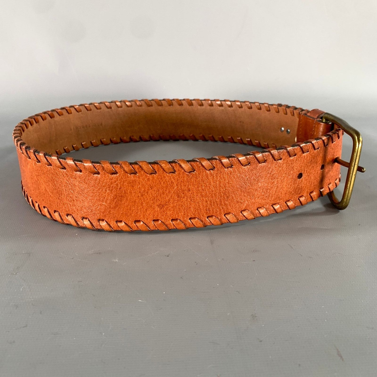 Ralph Lauren LAUREN by RALPH LAUREN Size S Tan Woven Leather Belt Size 32 - 2 Thumbnail
