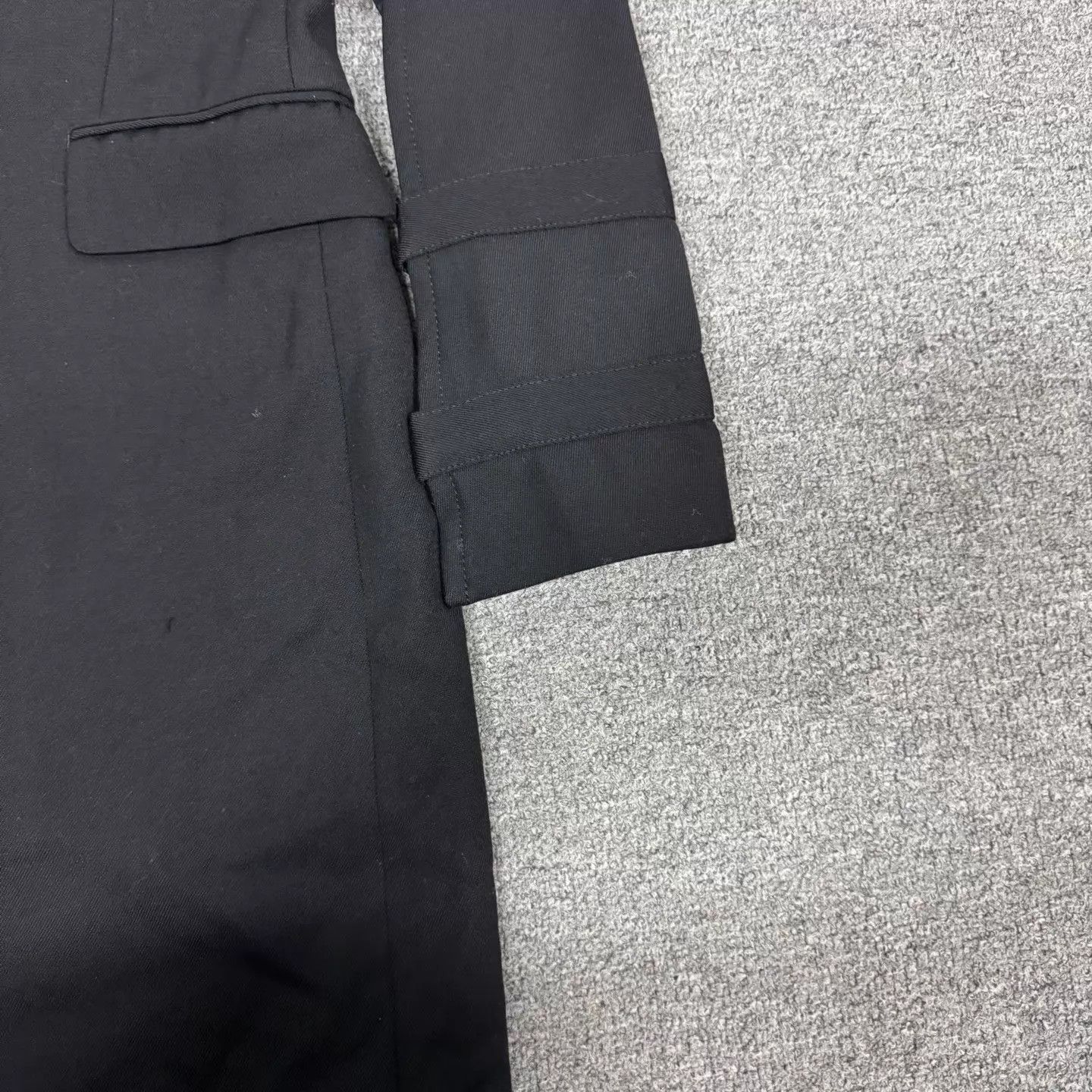 Comme des Garcons CDG Black Deconstructed Mid-Length Tailored Coat Size US M / EU 48-50 / 2 - 3 Thumbnail