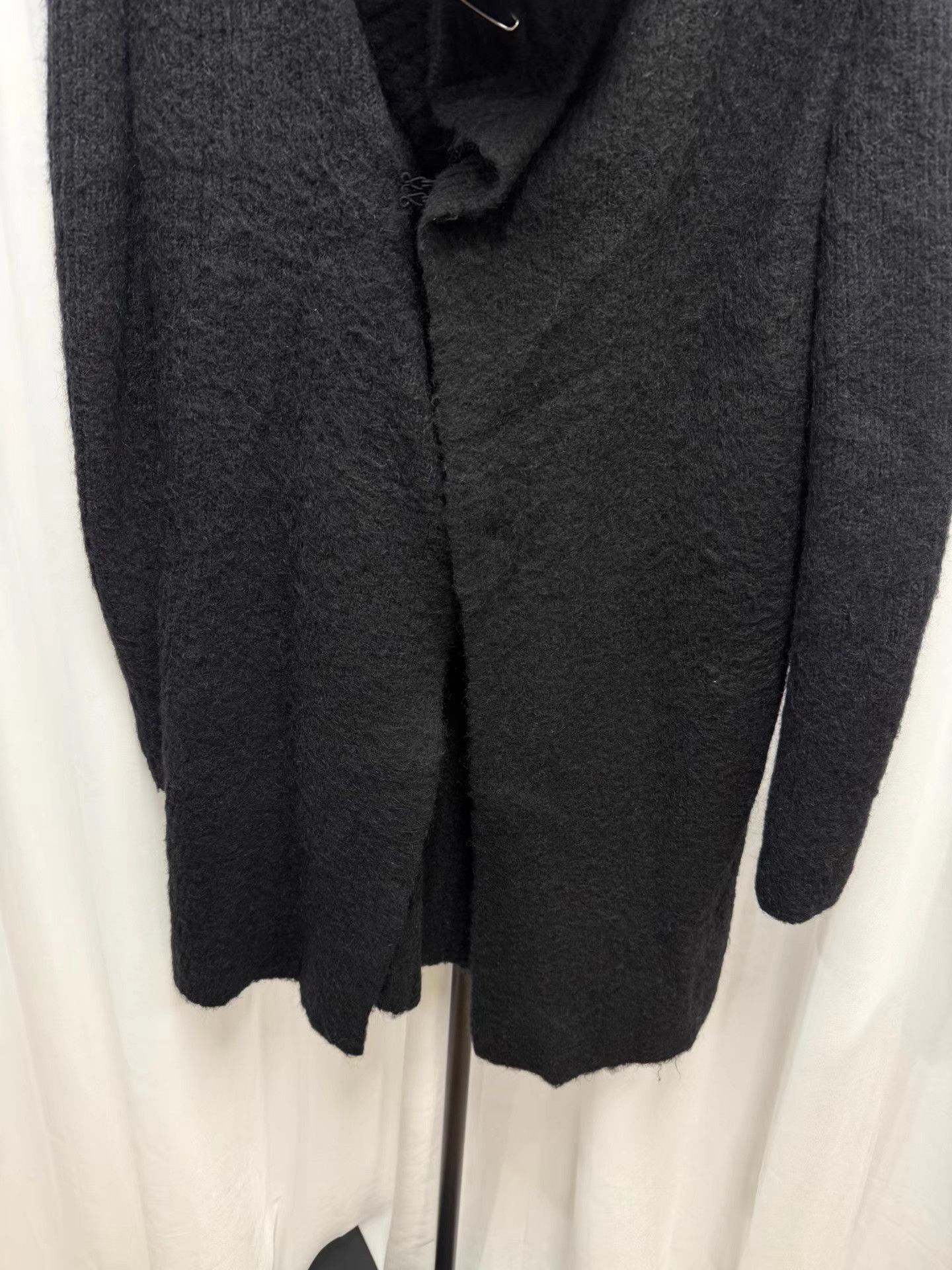 Ann Demeulemeester Ann Demeulemeester Mohair Scarf Collar Frog Closure Coat K20 Size XS / US 0-2 / IT 36-38 - 3 Thumbnail