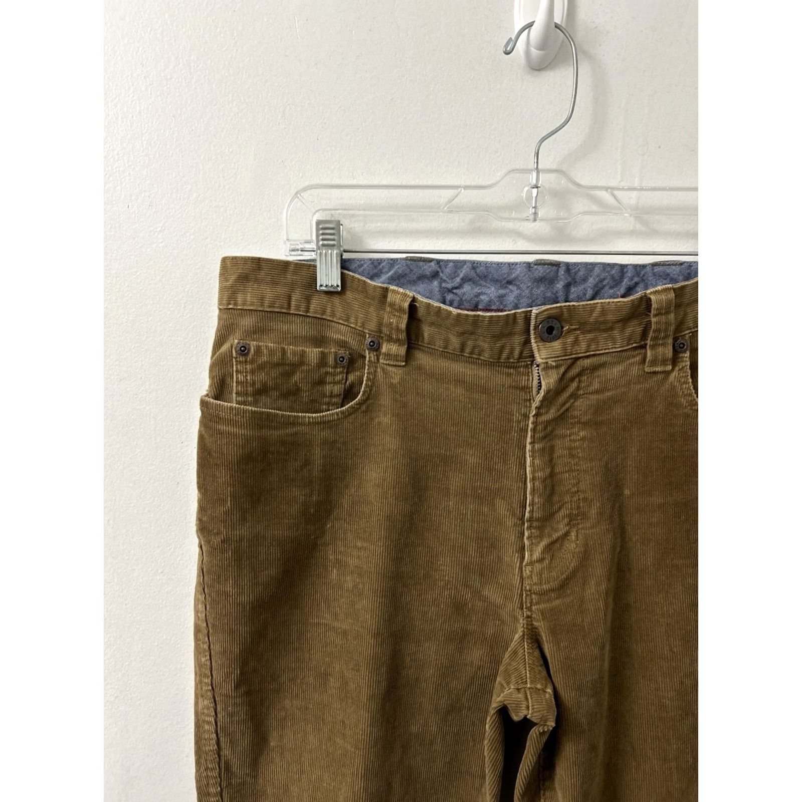 Vintage LL Bean Country Corduroy Pants Mens 34x29 Brown Classic Fit 5-Pocket Zipper Button Cotton Spandex Straight Size US 34 / EU 50 - 4 Thumbnail