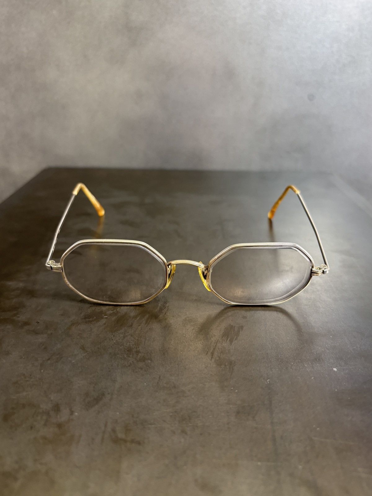 1960s Eyeglasses Vintage Shuron Optical Frames Octagon Geome