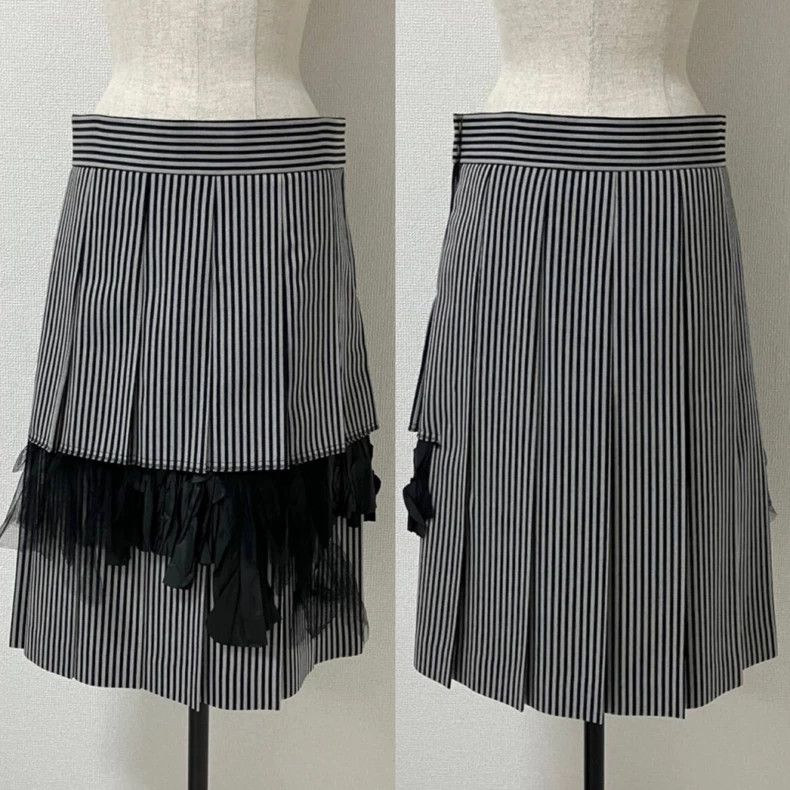 Comme des Garcons Comme Des Garcons size S Striped different material double Size 23" - 2 Thumbnail