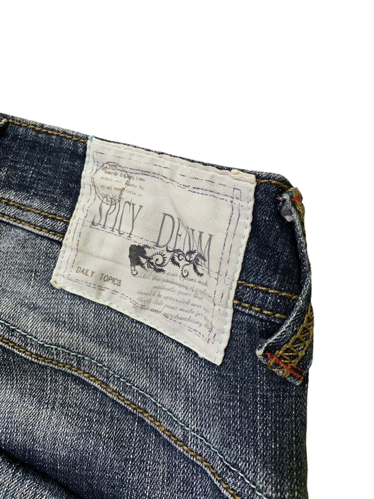 Designer × Japanese Brand Archive Clawmark Spicy Denim Acid Wash Denim Jeans Size US 27 - 14 Thumbnail