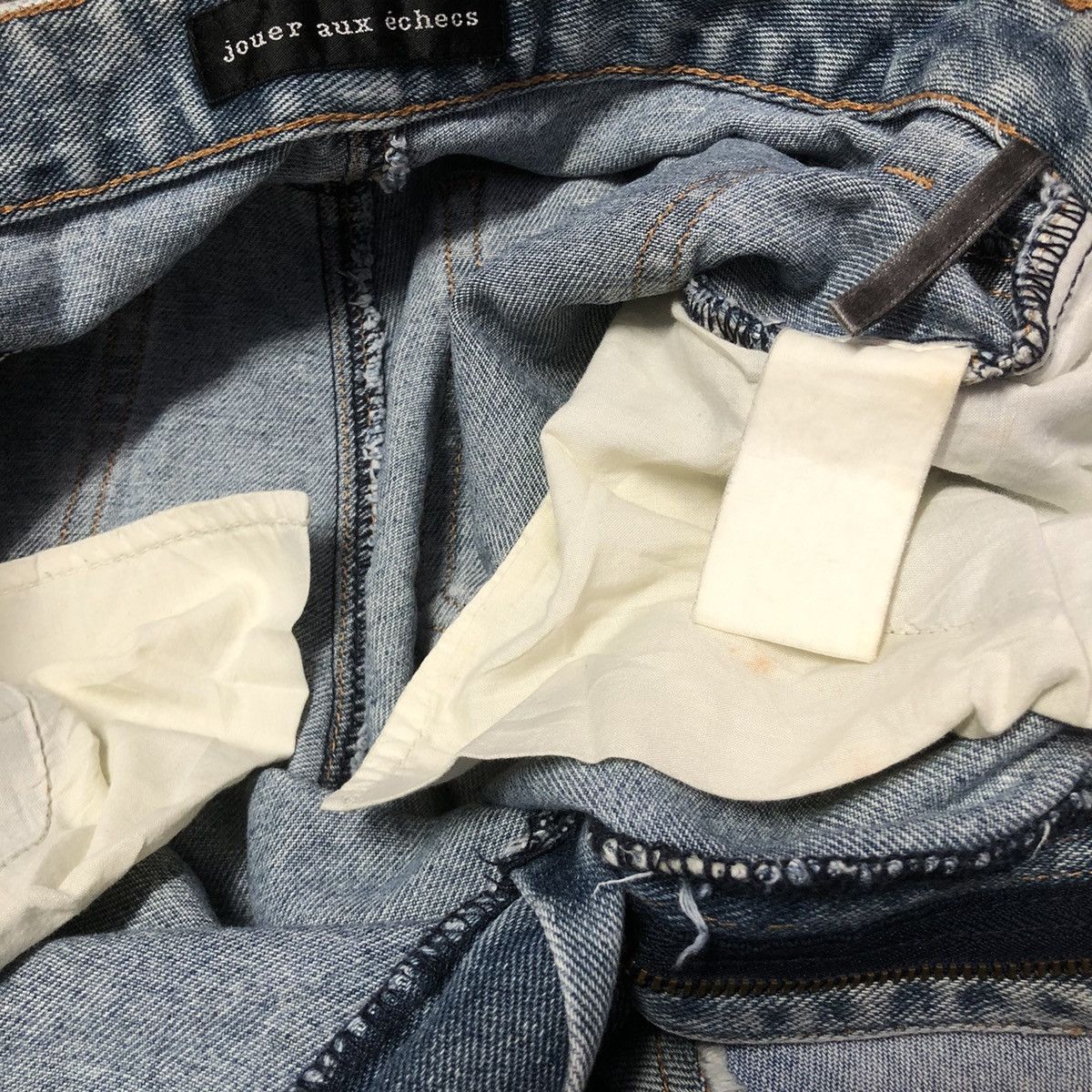 Other VINTAGE JOUER AUX ECHECH HAGI DENIM FLARED JEANS Size 28" / US 6 / IT 42 - 20 Thumbnail