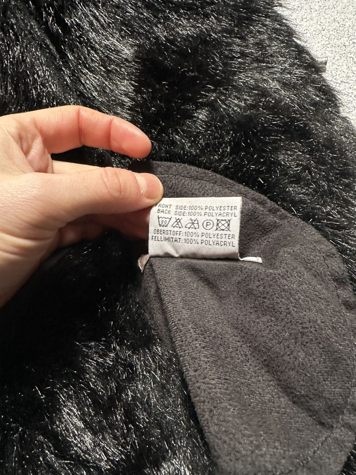 If Six Was Nine Vintage 90s Balmain Faux Fur Coat Women Y2K Awant Garde Size S / US 4 / IT 40 - 9 Thumbnail