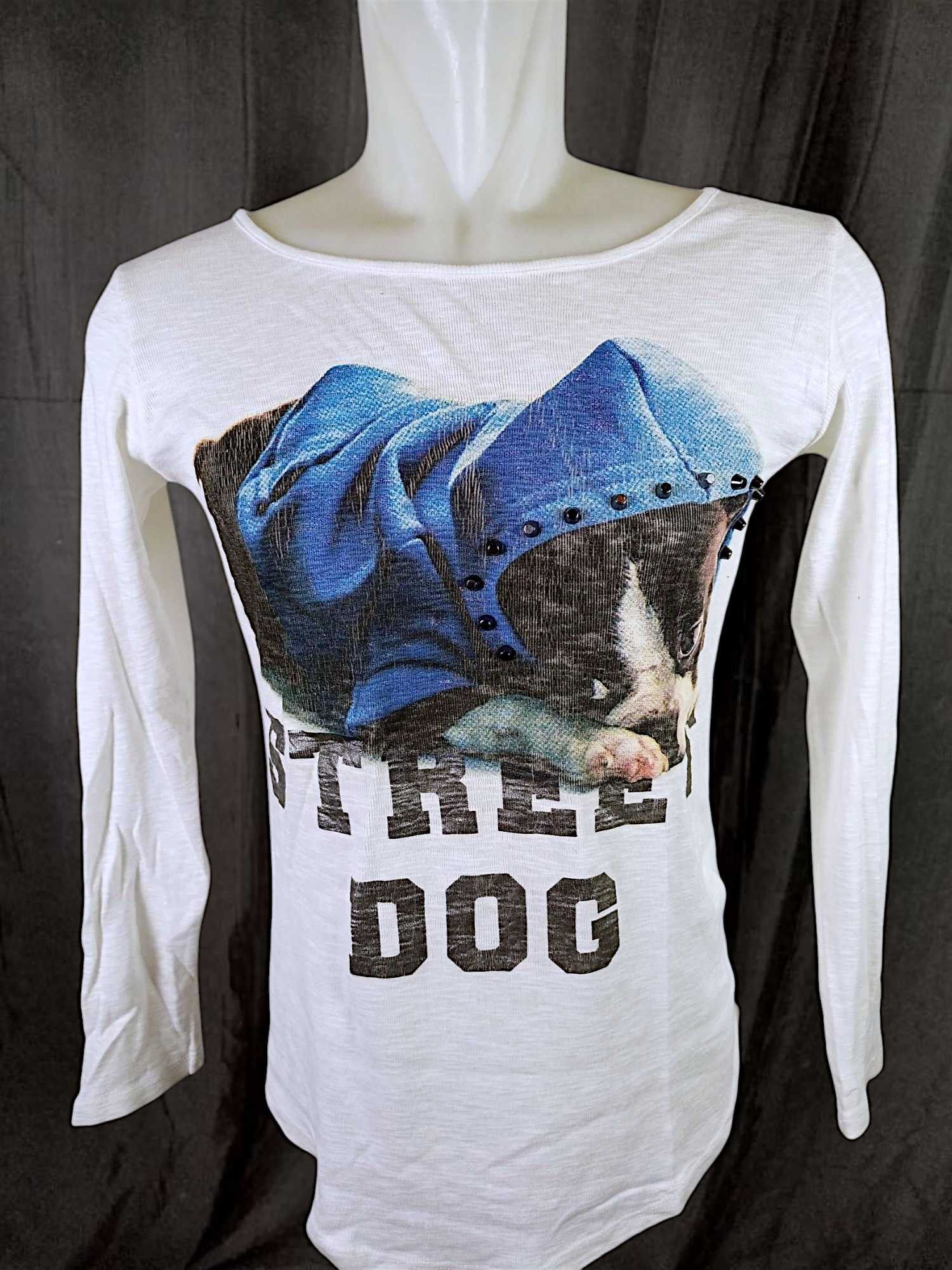 Japanese Brand MORI & STYLE Studed Street Dog Long Sleeve Tshirt Size US M / EU 48-50 / 2 - 6 Thumbnail