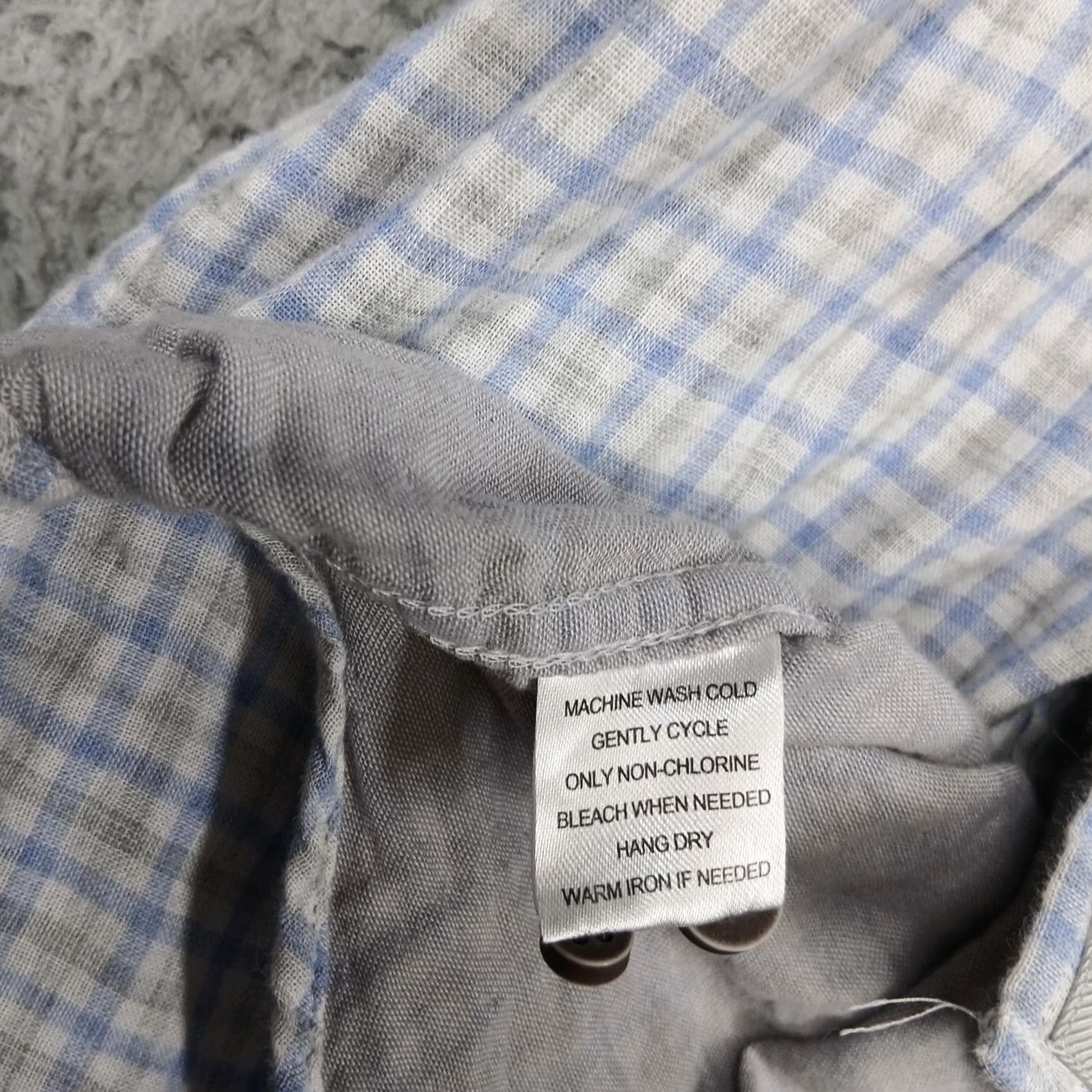 UNTUCKit UNTUCKit Shirt Mens Large Blue White Plaid Button-Down Long Sleeve Cotton Casual Size US L / EU 52-54 / 3 - 4 Thumbnail
