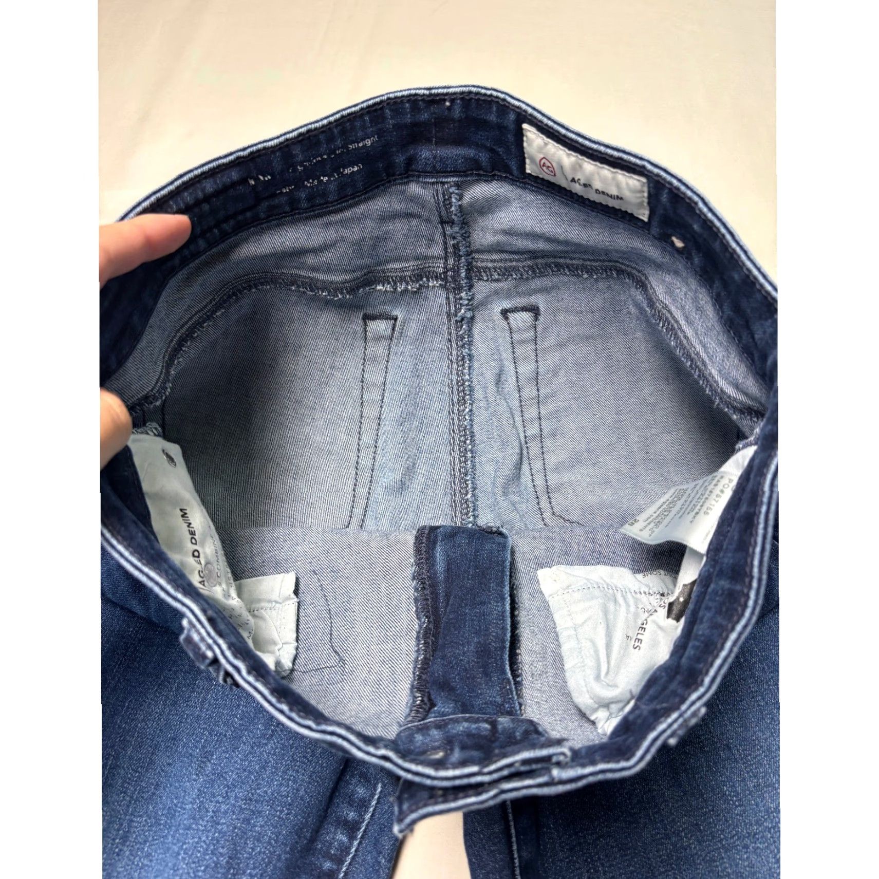 Vintage AG Adriano Goldschmied Prima Cigarette Straight Jeans Blue 28X28 Women Everyday Denim Straight Slim Pockets 5-Pocket Logo Embroidered Vintage N/A Size 28" / US 6 / IT 42 - 4 Thumbnail