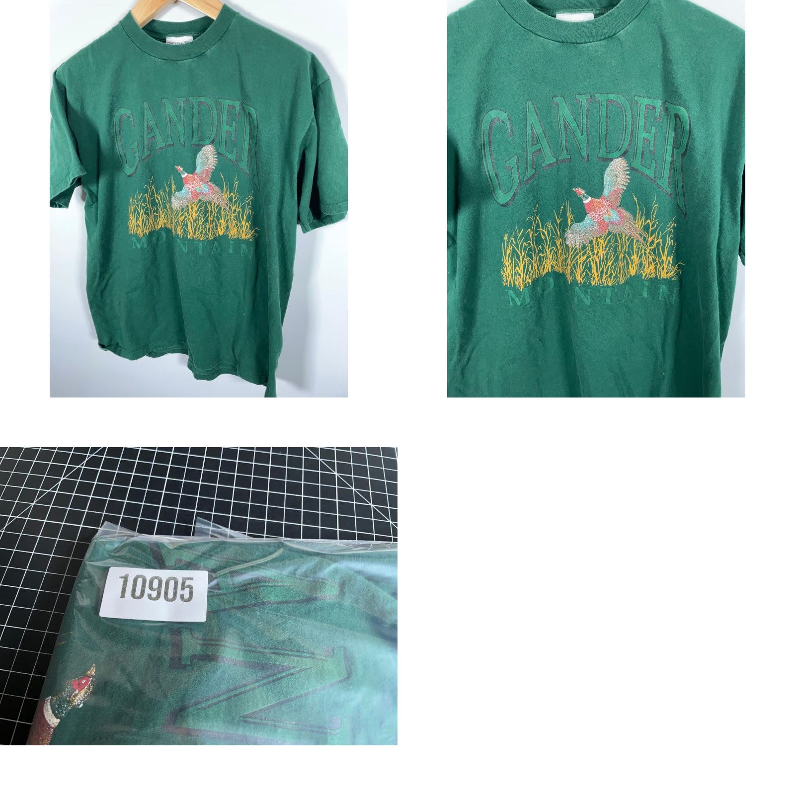 Vintage VINTAGE Gander Mountain Turkey Print T-Shirt XL Green 90s Signet Tag 50/50 Cotton-Polyester Men’s Shirt Short Sleeve Crew Neck Size US XL / EU 56 / 4 - 8 Thumbnail