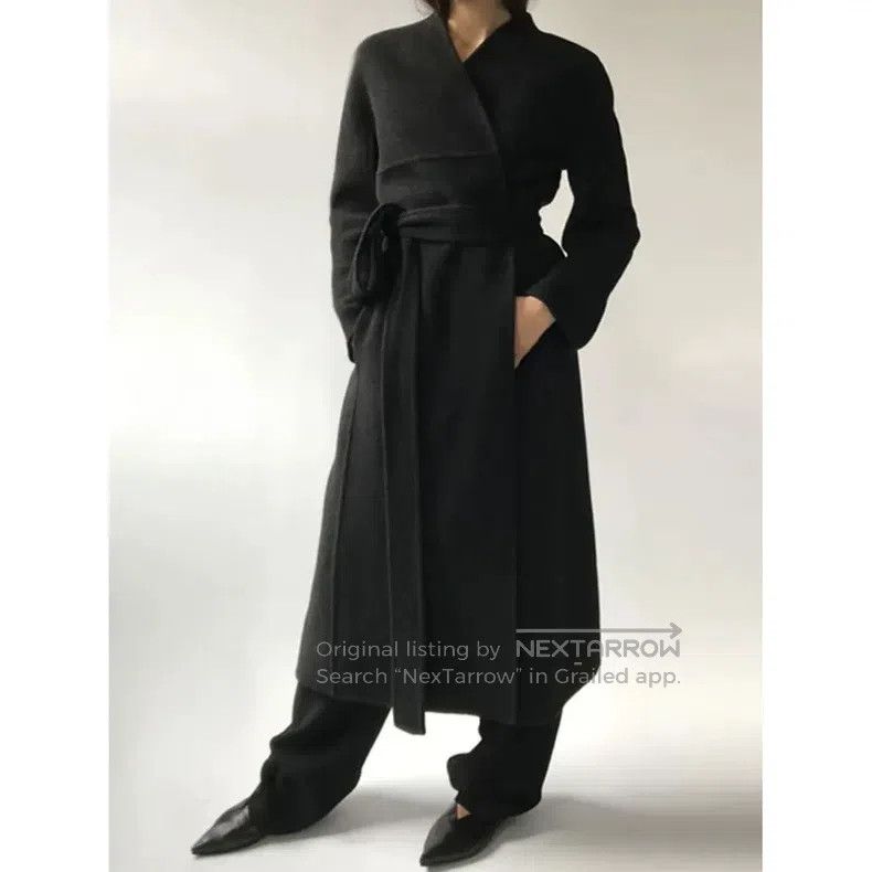 The Row The Row size 6 Wool bathrobe belt coat, minimalist style Size M / US 6-8 / IT 42-44 - 2 Thumbnail